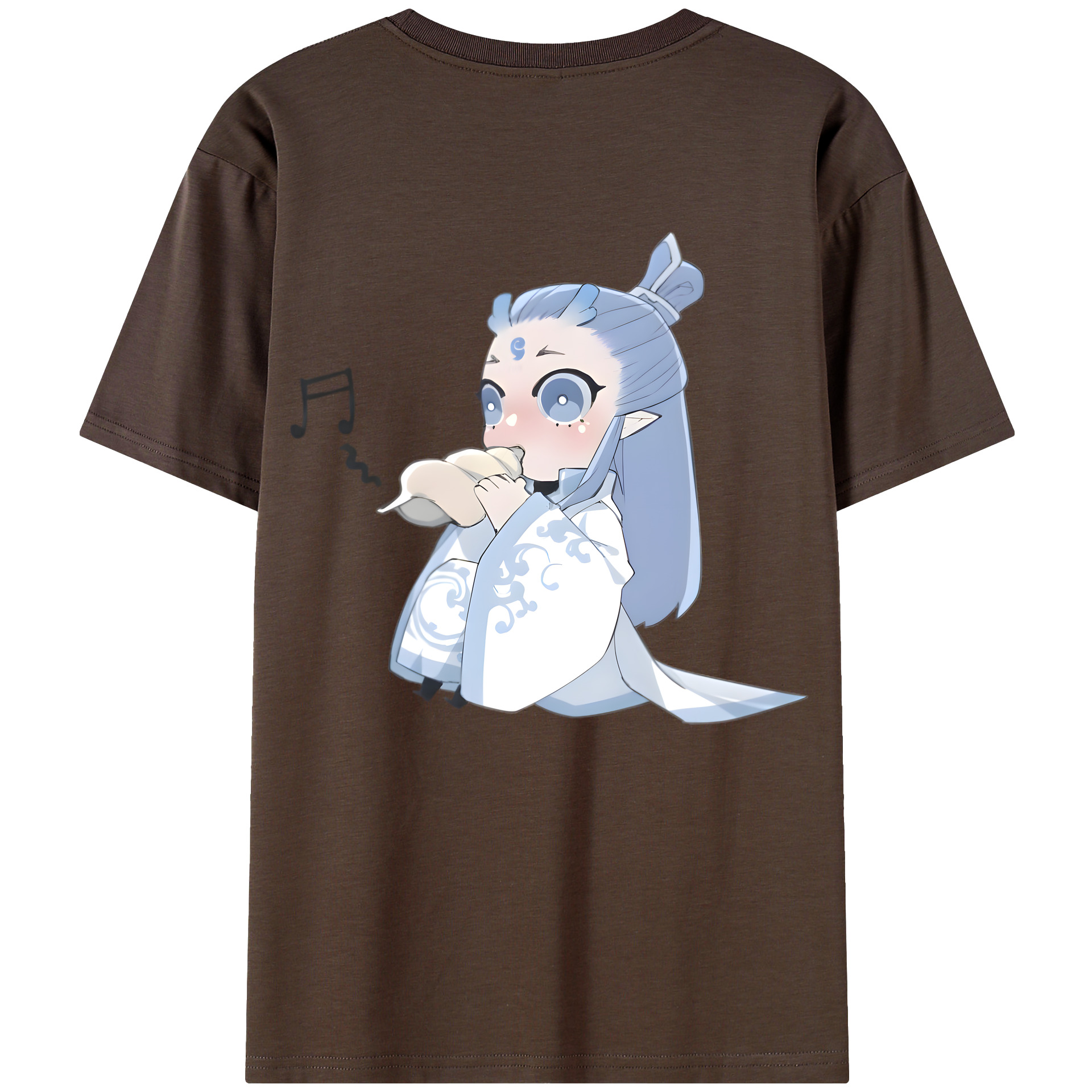 （画像用） Ne Zha 2 ナタ 魔童の大暴れ 綿100％半袖Tシャツ（背面プリント）