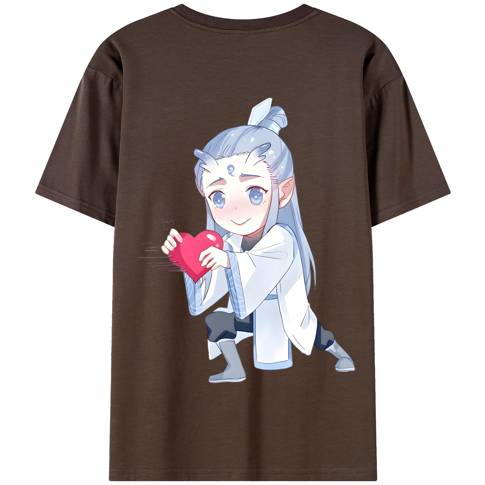（画像用） Ne Zha 2 ナタ 魔童の大暴れ 綿100％半袖Tシャツ（背面プリント）