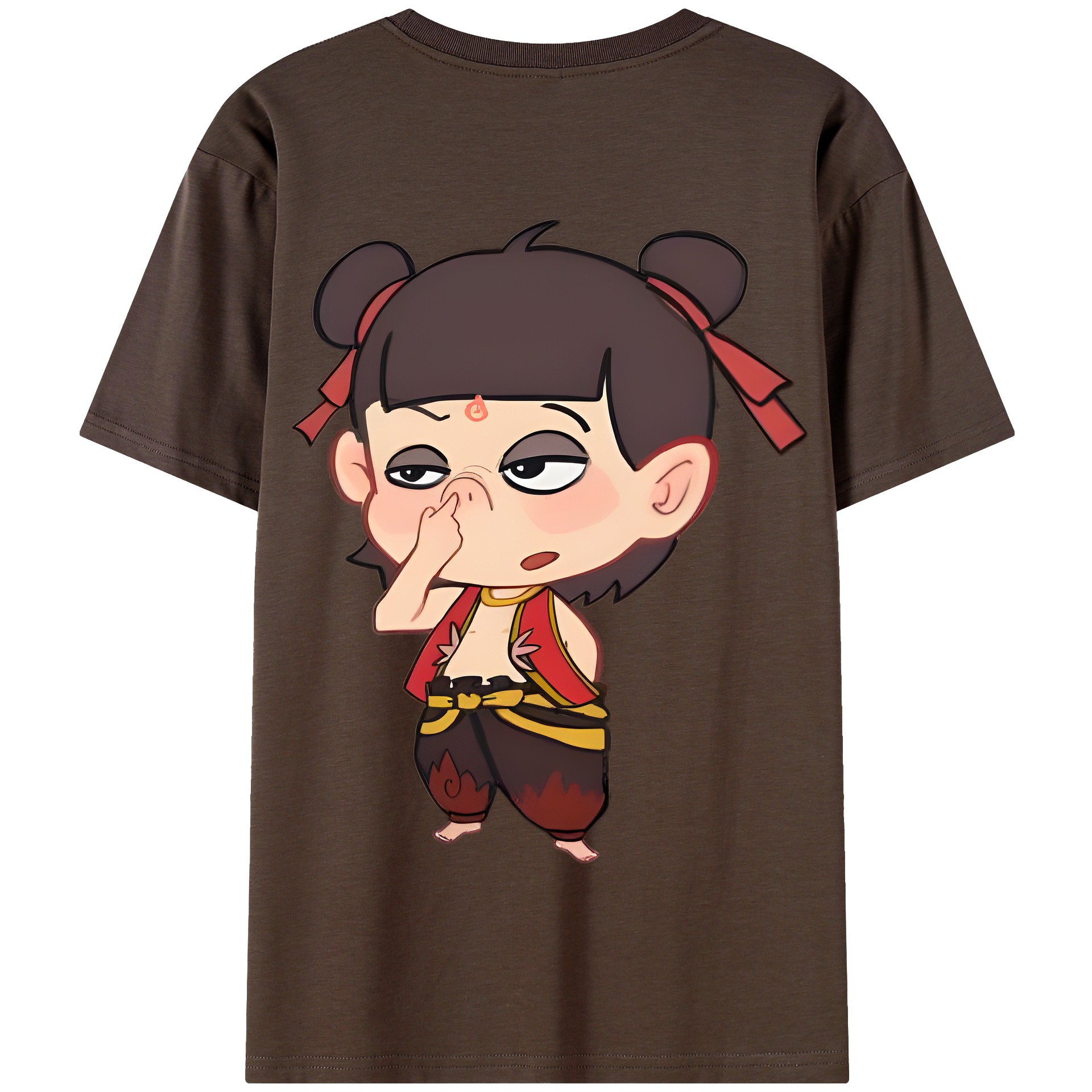 Ne Zha 2 ナタ 魔童の大暴れ 綿100％半袖Tシャツ（背面プリント）