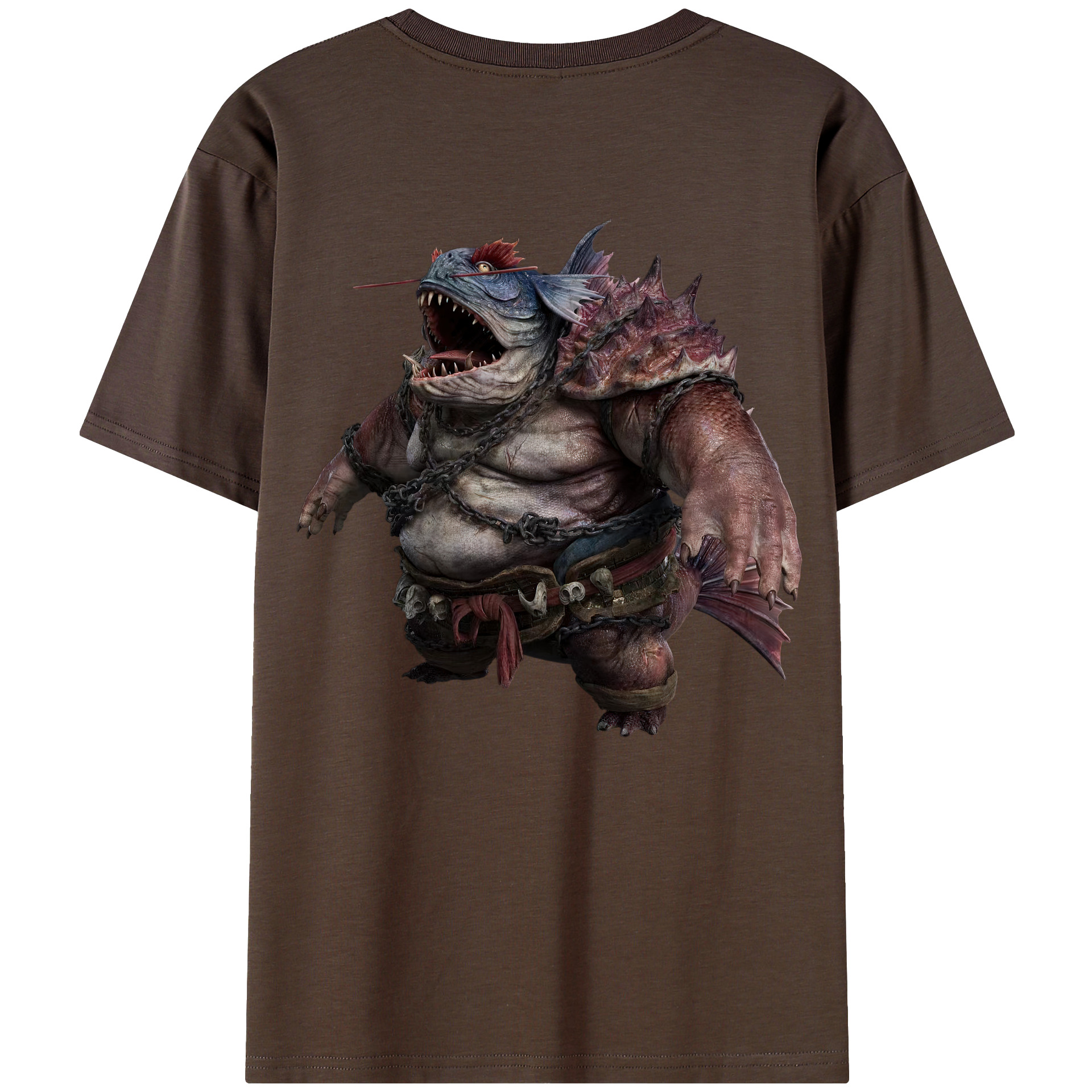 （画像用） Ne Zha 2 ナタ 魔童の大暴れ 綿100％半袖Tシャツ（背面プリント）
