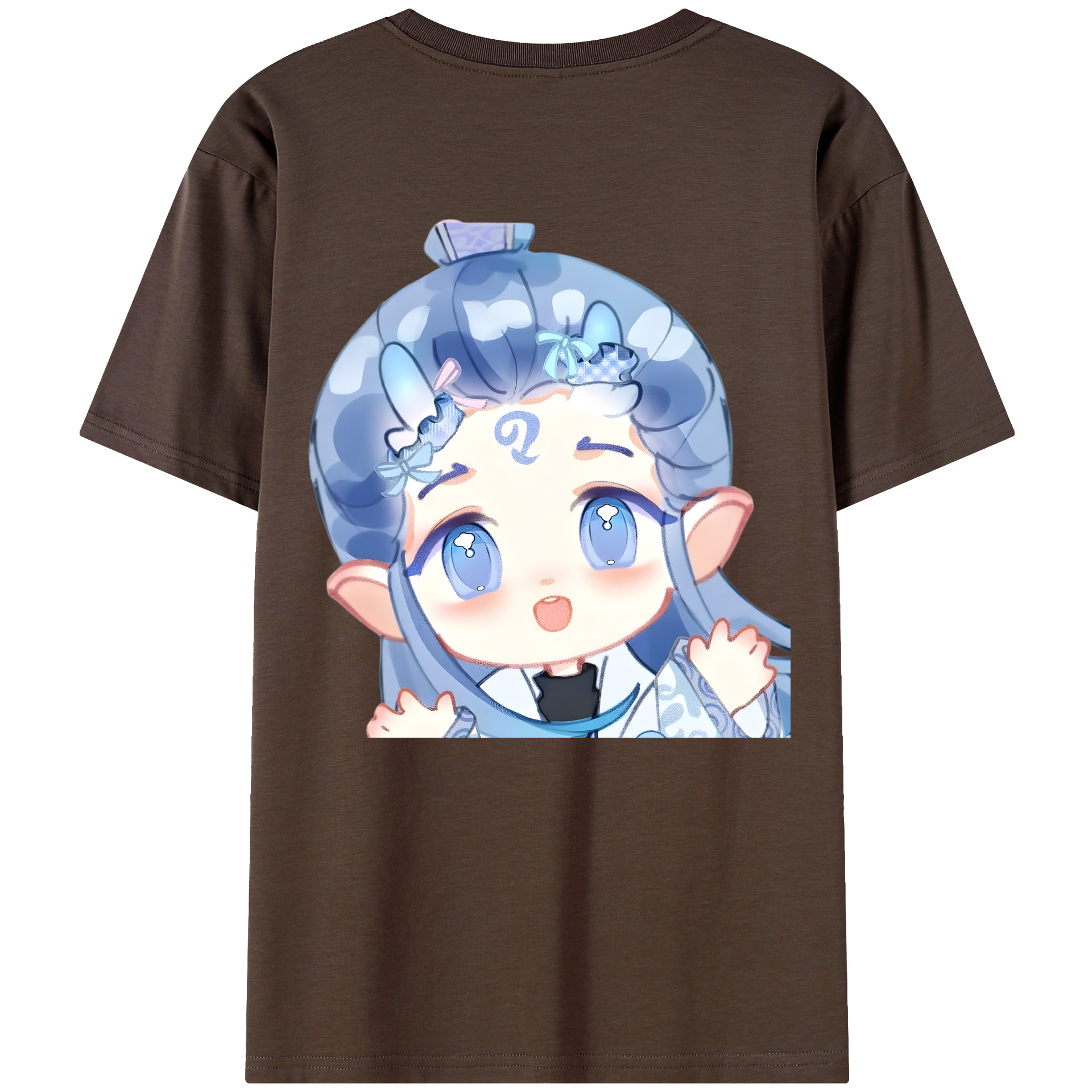（画像用） Ne Zha 2 ナタ 魔童の大暴れ 綿100％半袖Tシャツ（背面プリント）