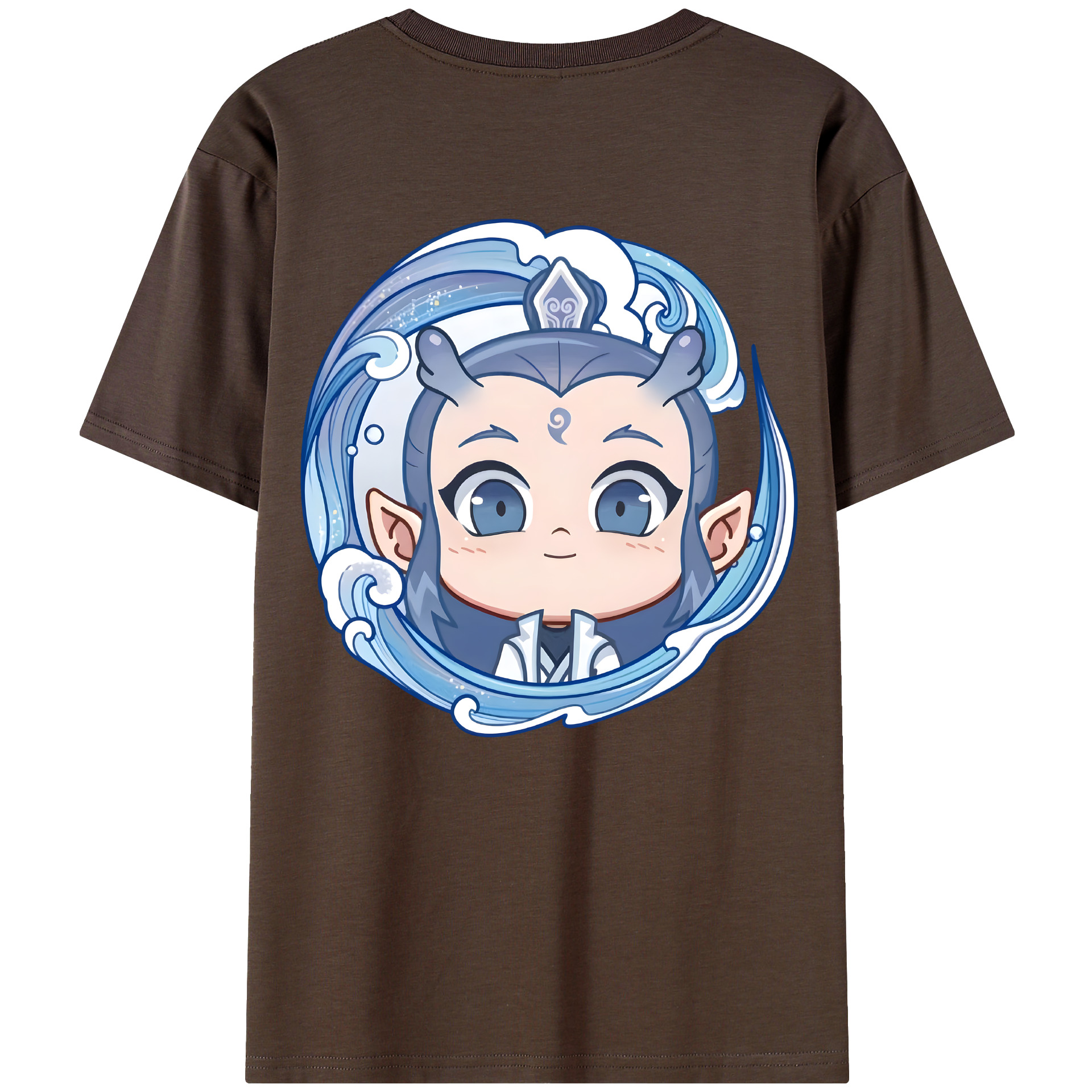 （画像用） Ne Zha 2 ナタ 魔童の大暴れ 綿100％半袖Tシャツ（背面プリント）