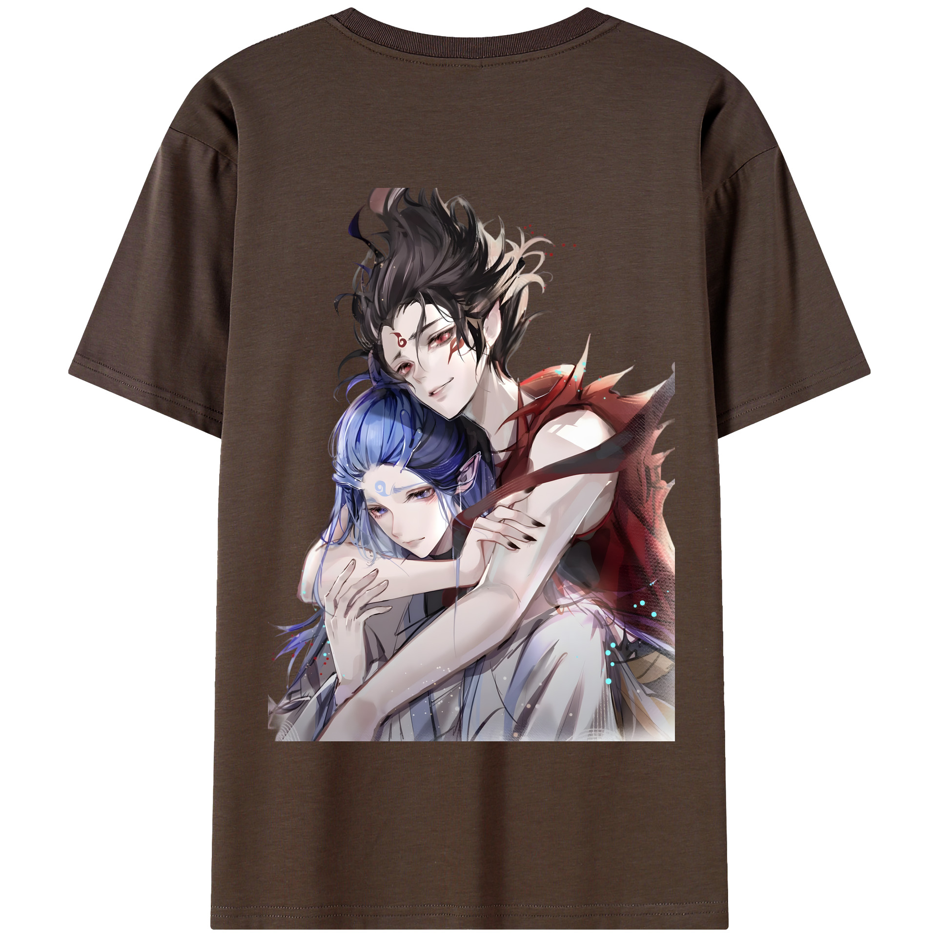 （画像用） Ne Zha 2 ナタ 魔童の大暴れ 綿100％半袖Tシャツ（背面プリント）