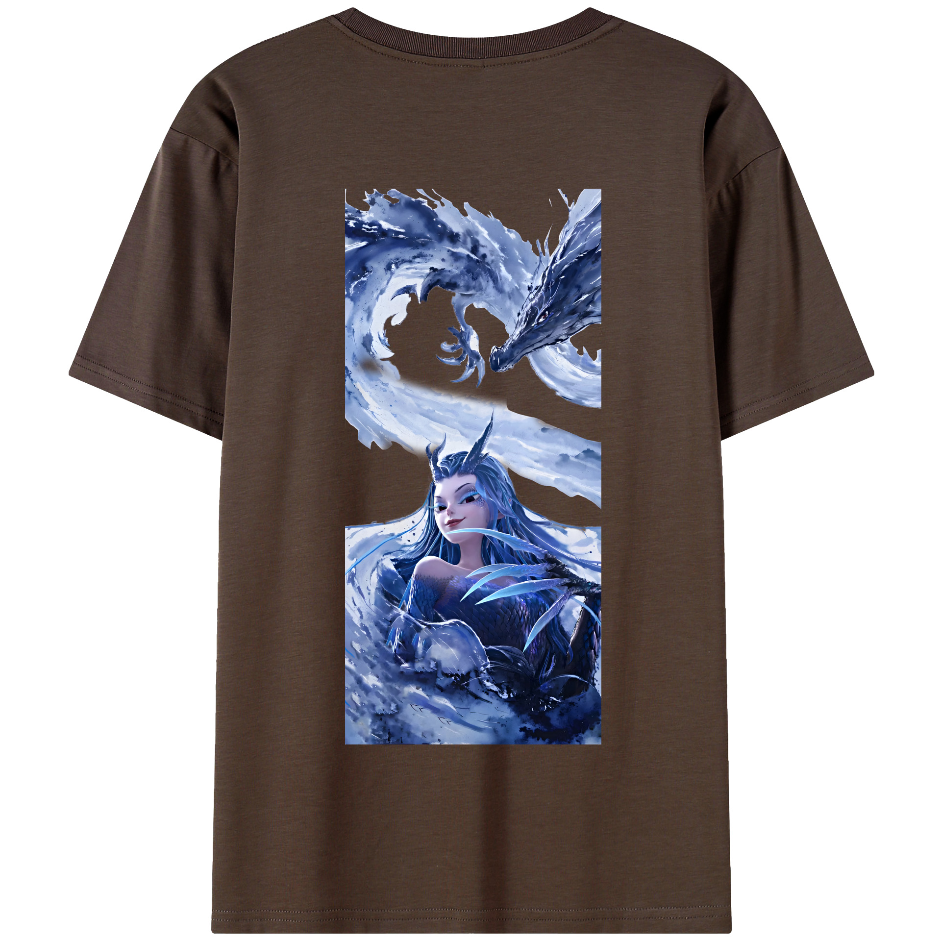 （画像用） Ne Zha 2 ナタ 魔童の大暴れ 綿100％半袖Tシャツ（背面プリント）