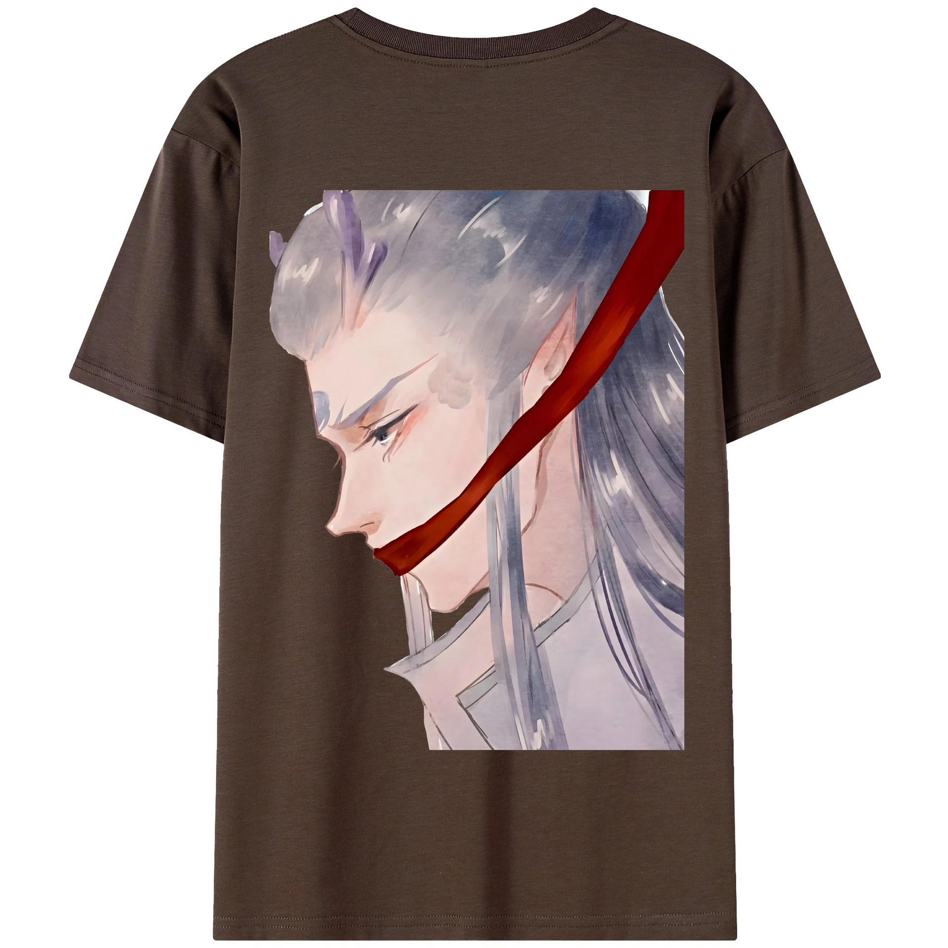 （画像用） Ne Zha 2 ナタ 魔童の大暴れ 綿100％半袖Tシャツ（背面プリント）
