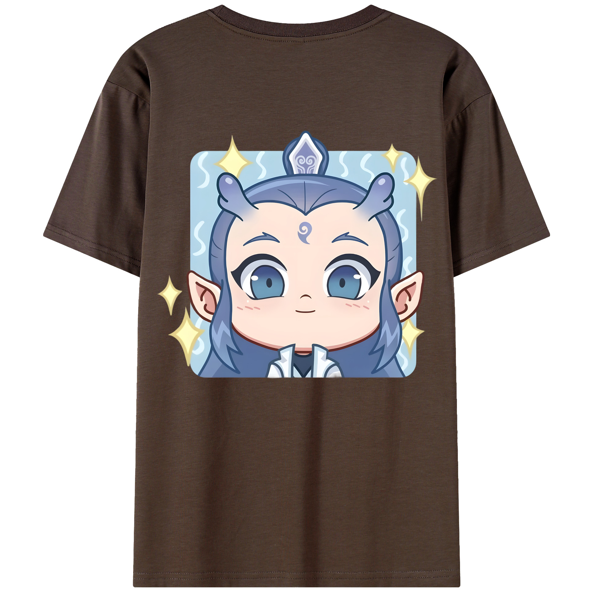 （画像用） Ne Zha 2 ナタ 魔童の大暴れ 綿100％半袖Tシャツ（背面プリント）
