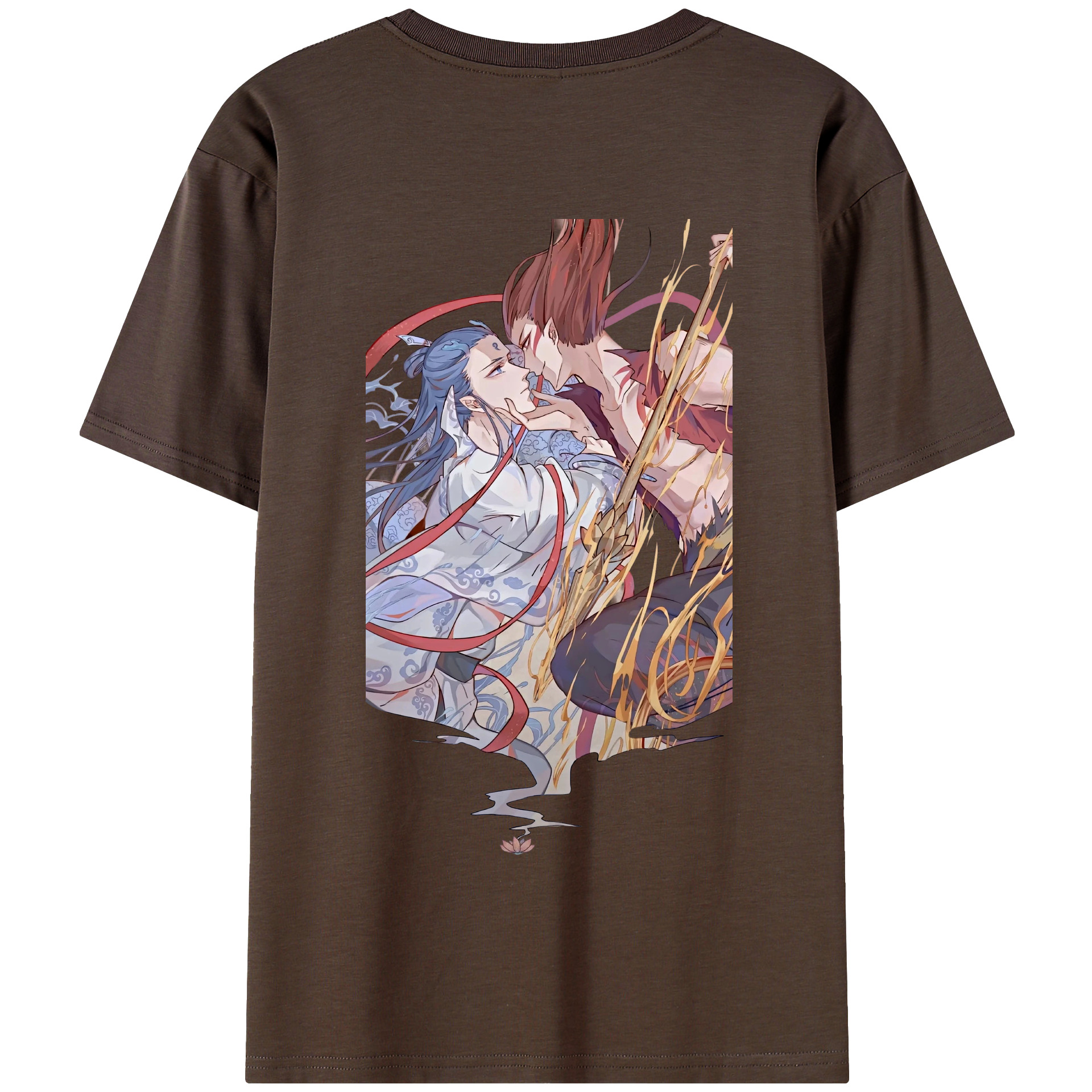 （画像用） Ne Zha 2 ナタ 魔童の大暴れ 綿100％半袖Tシャツ（背面プリント）