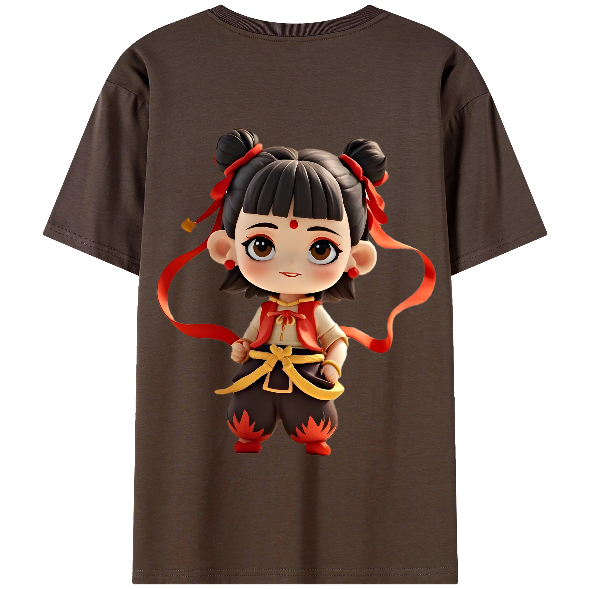 Ne Zha 2 ナタ 魔童の大暴れ 綿100％半袖Tシャツ（背面プリント）