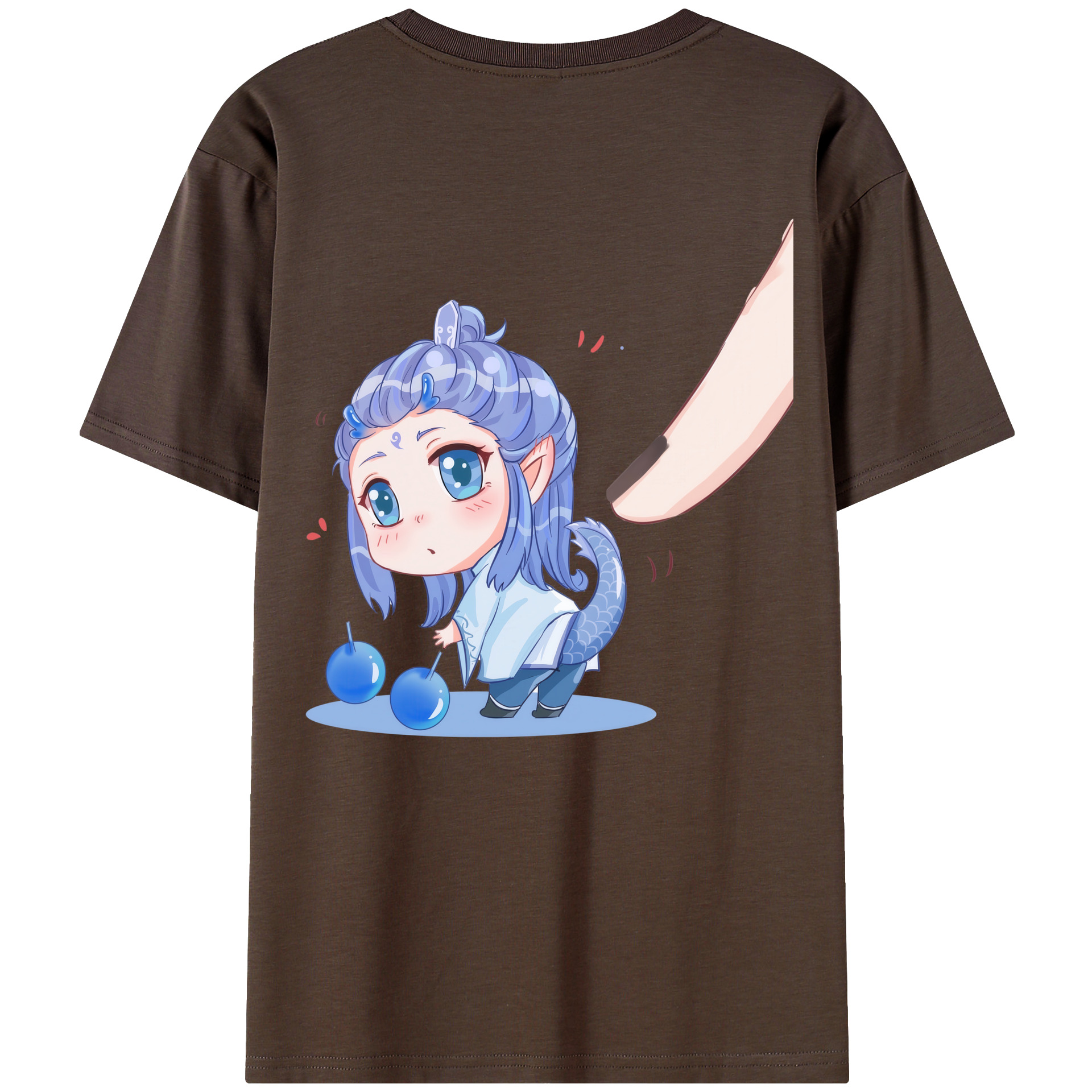 （画像用） Ne Zha 2 ナタ 魔童の大暴れ 綿100％半袖Tシャツ（背面プリント）