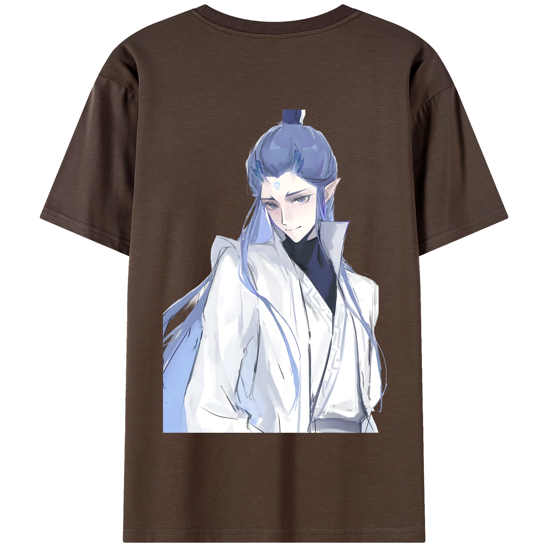 （画像用） Ne Zha 2 ナタ 魔童の大暴れ 綿100％半袖Tシャツ（背面プリント）