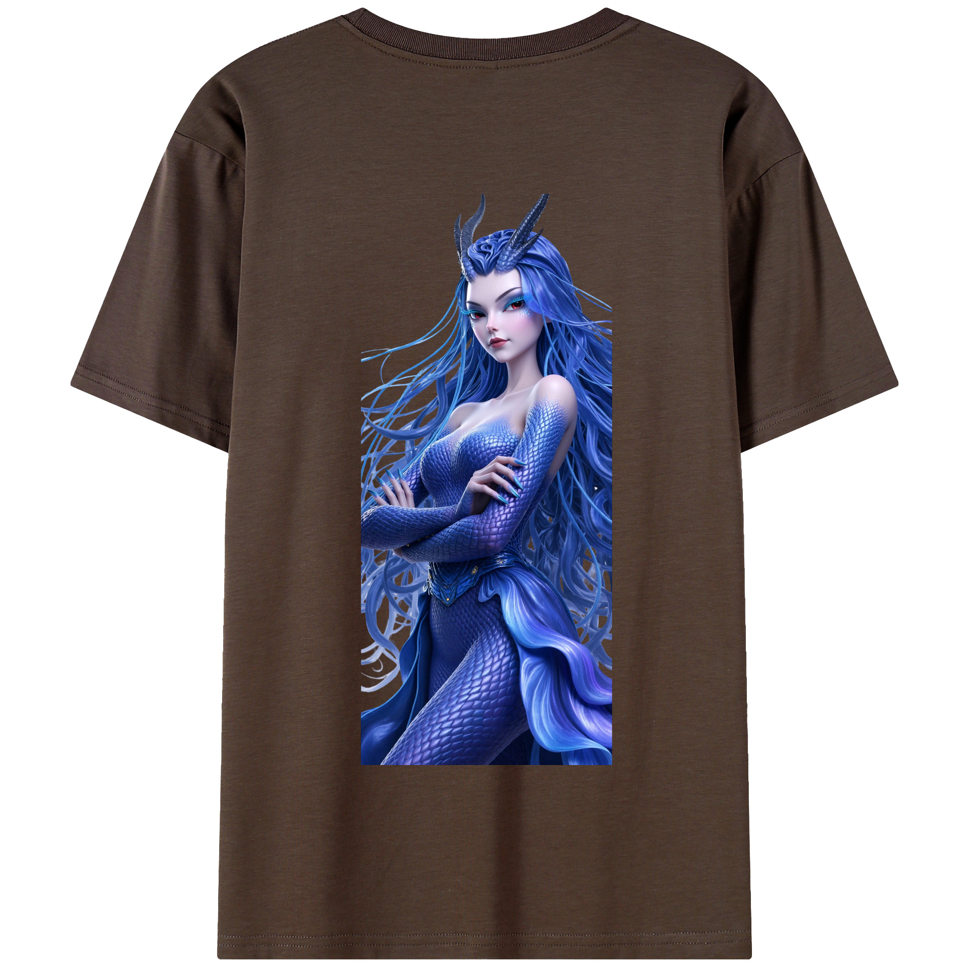（画像用） Ne Zha 2 ナタ 魔童の大暴れ 綿100％半袖Tシャツ（背面プリント）