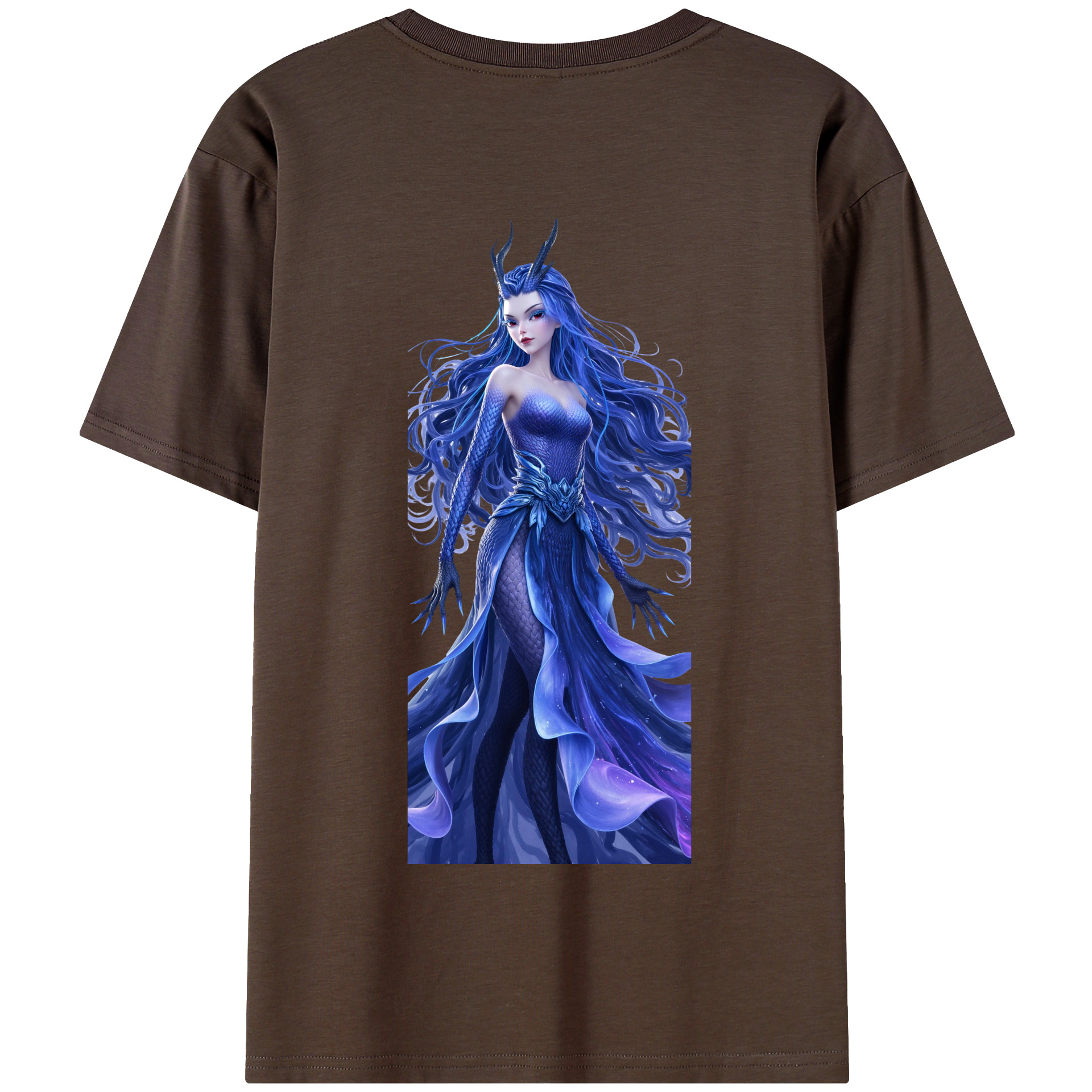 （画像用） Ne Zha 2 ナタ 魔童の大暴れ 綿100％半袖Tシャツ（背面プリント）