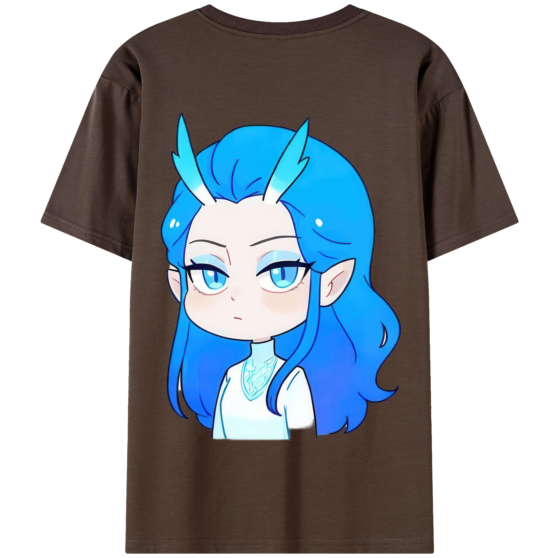 （画像用） Ne Zha 2 ナタ 魔童の大暴れ 綿100％半袖Tシャツ（背面プリント）