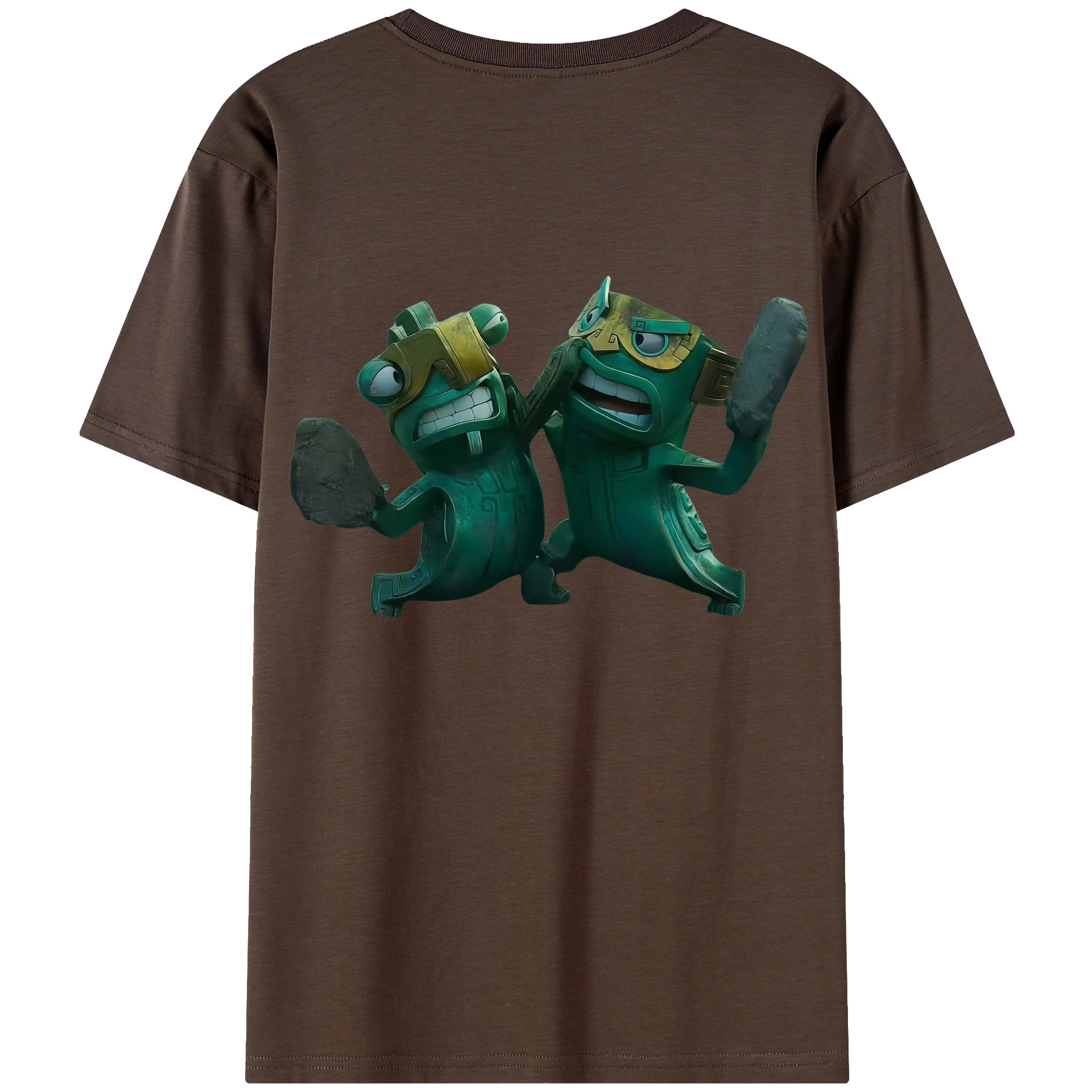 （画像用） Ne Zha 2 ナタ 魔童の大暴れ 綿100％半袖Tシャツ（背面プリント）