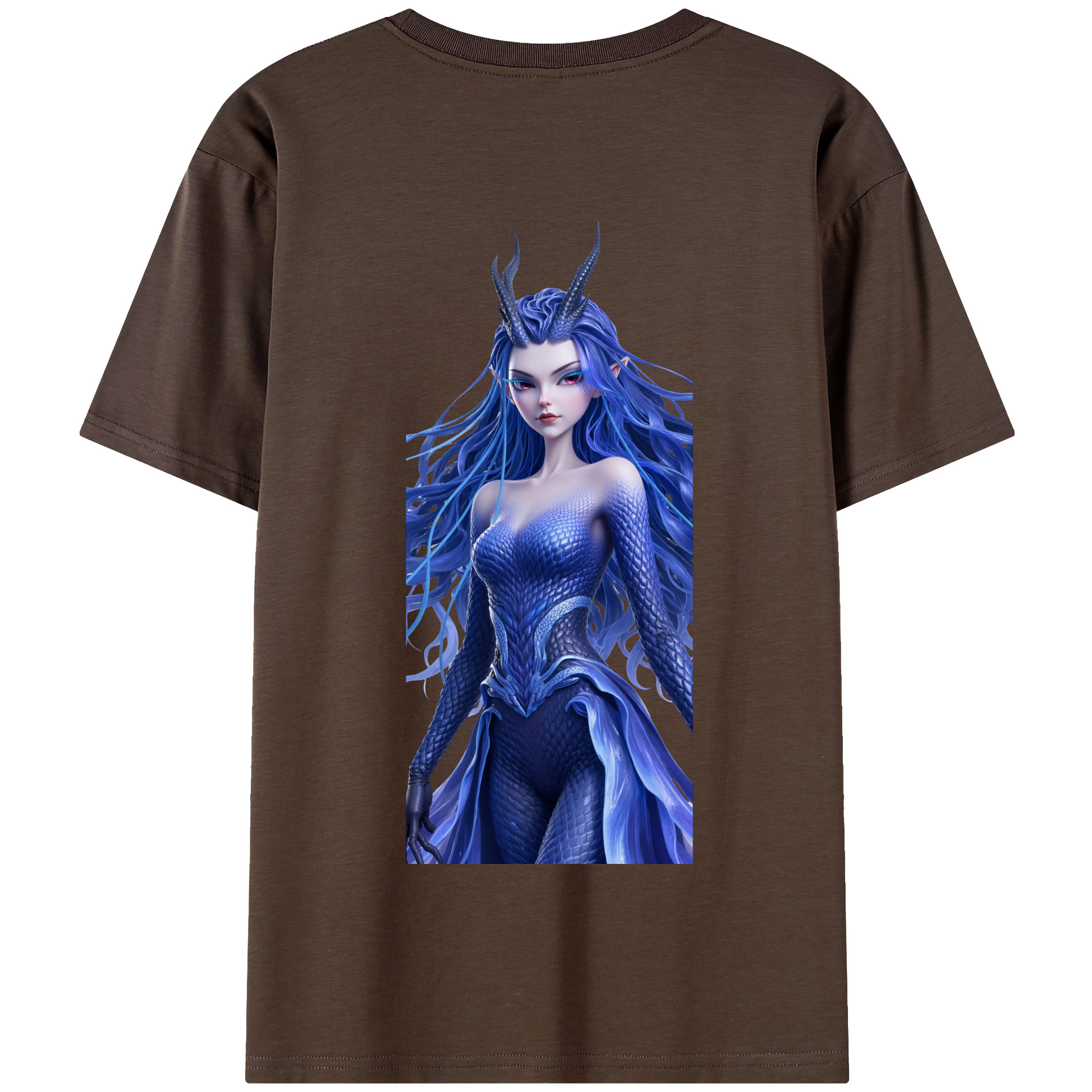 （画像用） Ne Zha 2 ナタ 魔童の大暴れ 綿100％半袖Tシャツ（背面プリント）