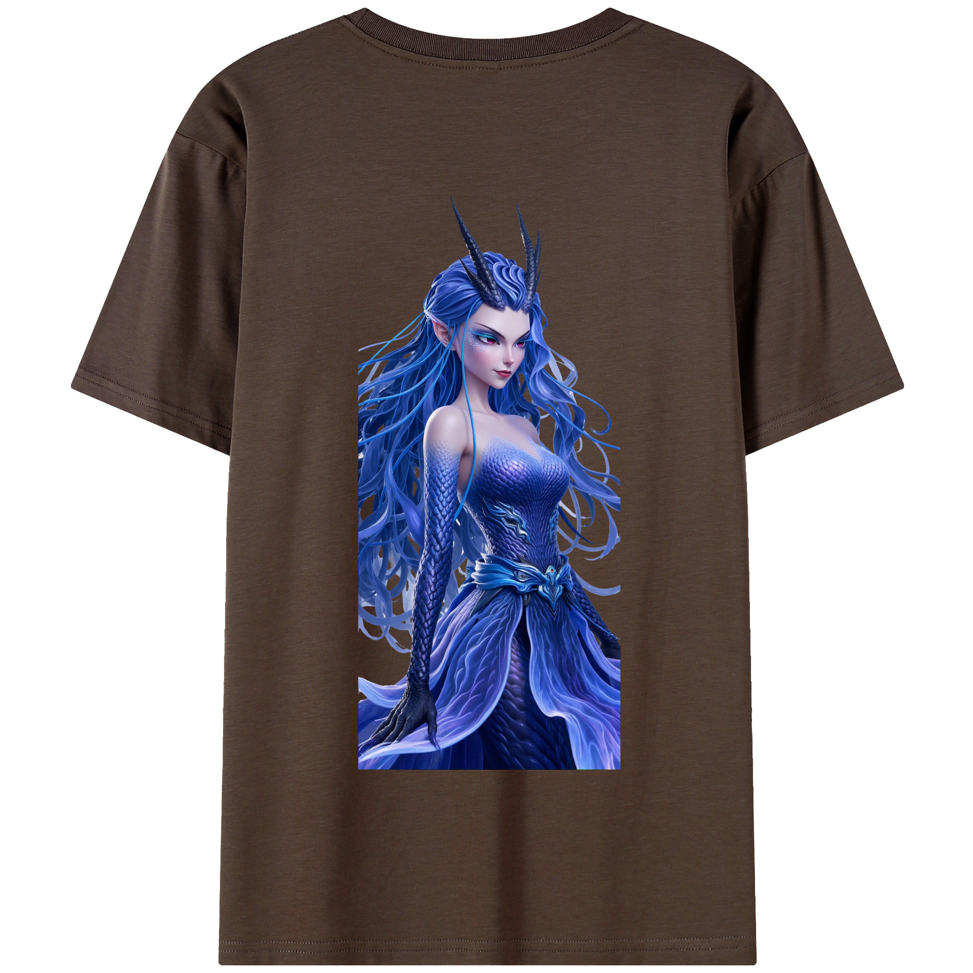 （画像用） Ne Zha 2 ナタ 魔童の大暴れ 綿100％半袖Tシャツ（背面プリント）