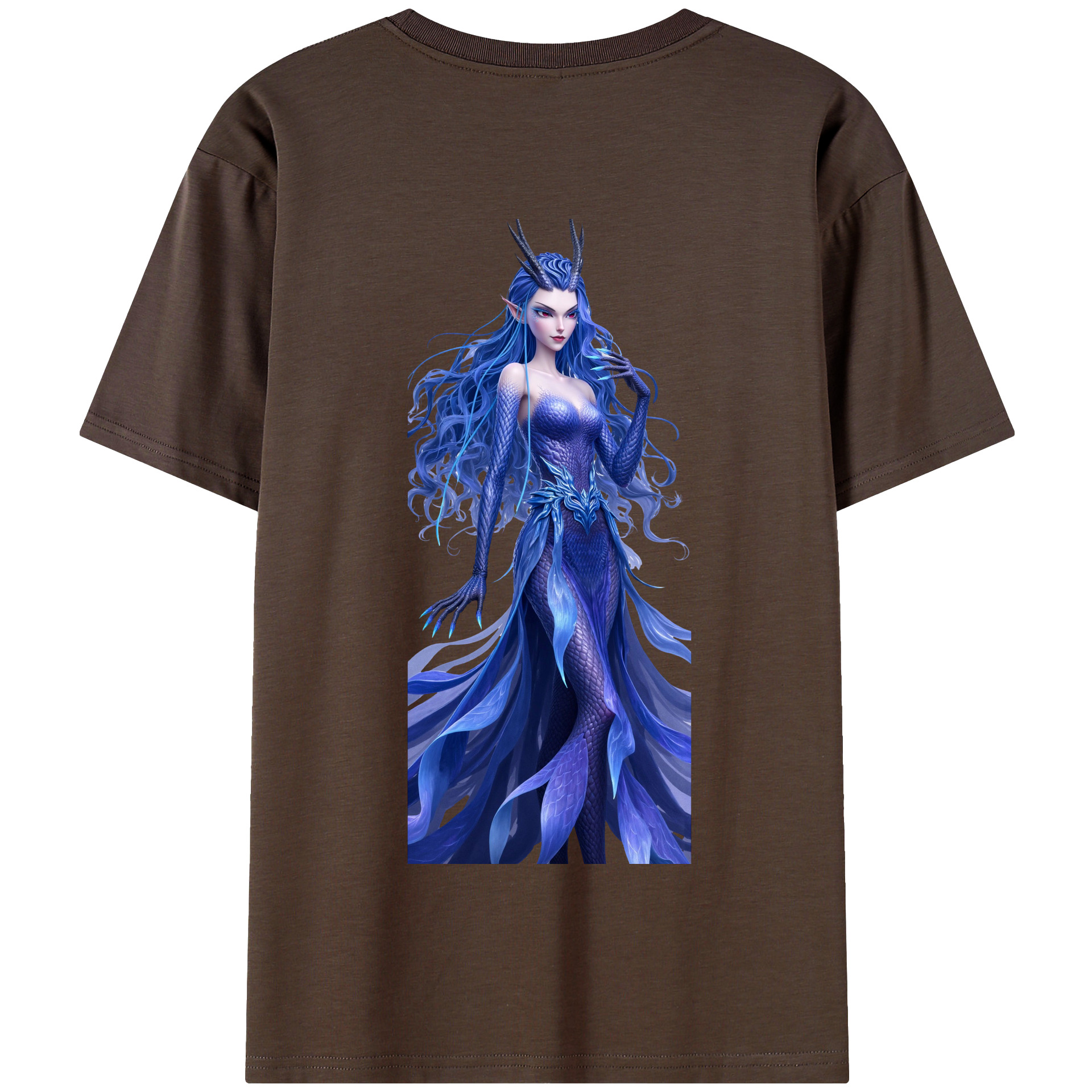 （画像用） Ne Zha 2 ナタ 魔童の大暴れ 綿100％半袖Tシャツ（背面プリント）