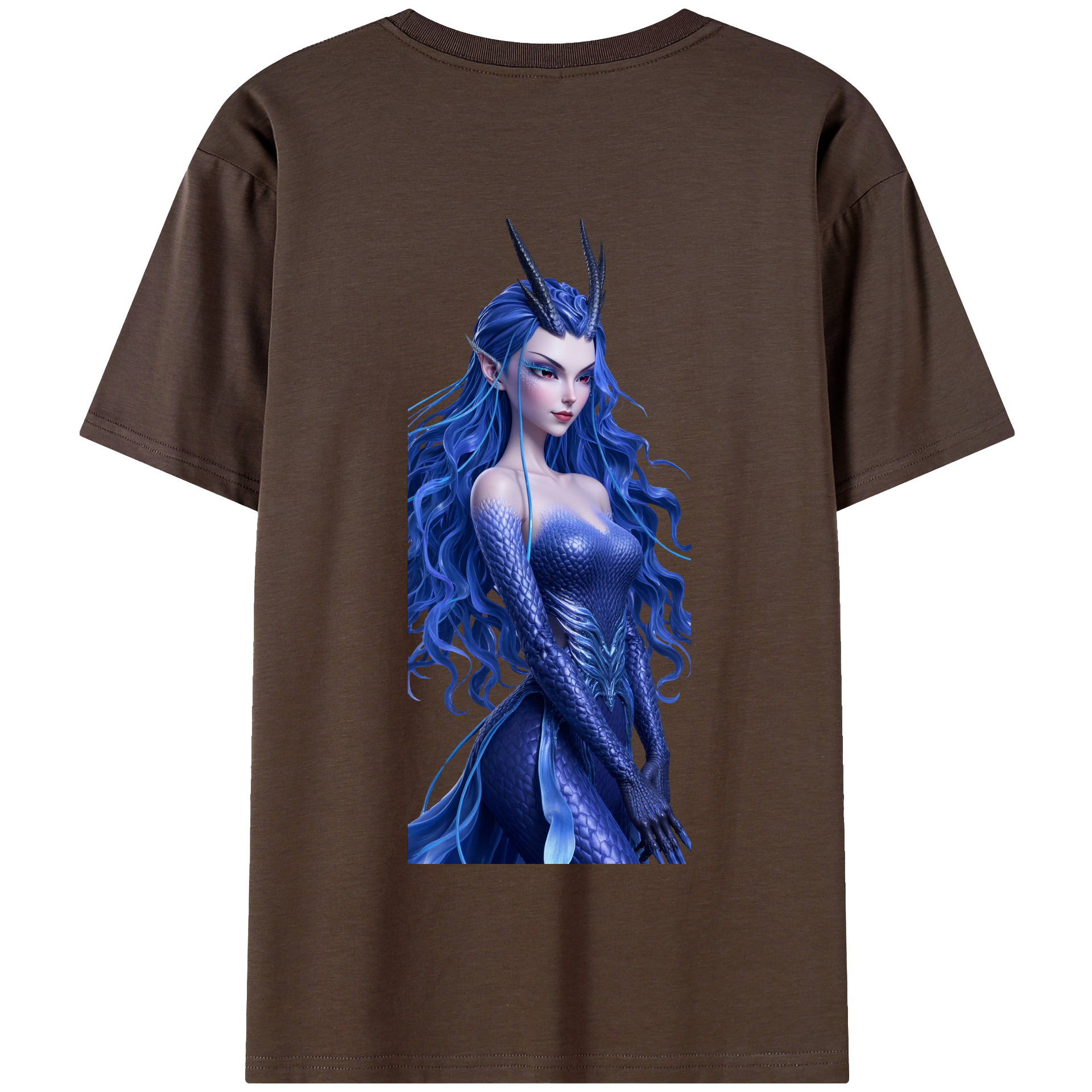 （画像用） Ne Zha 2 ナタ 魔童の大暴れ 綿100％半袖Tシャツ（背面プリント）