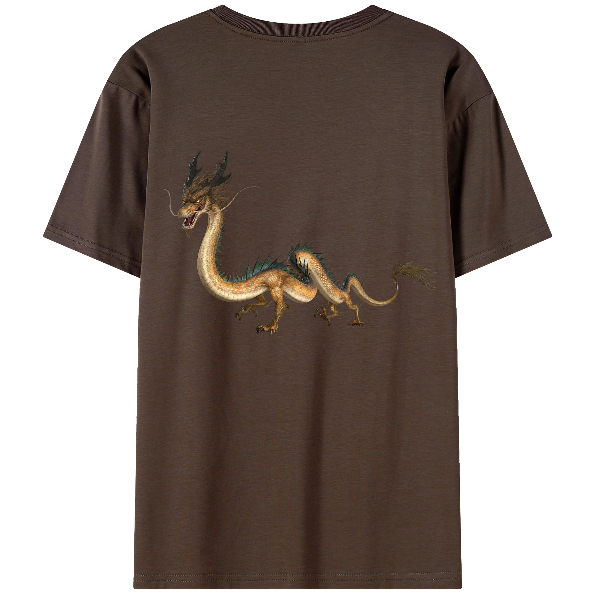 （画像用） Ne Zha 2 ナタ 魔童の大暴れ 綿100％半袖Tシャツ（背面プリント）
