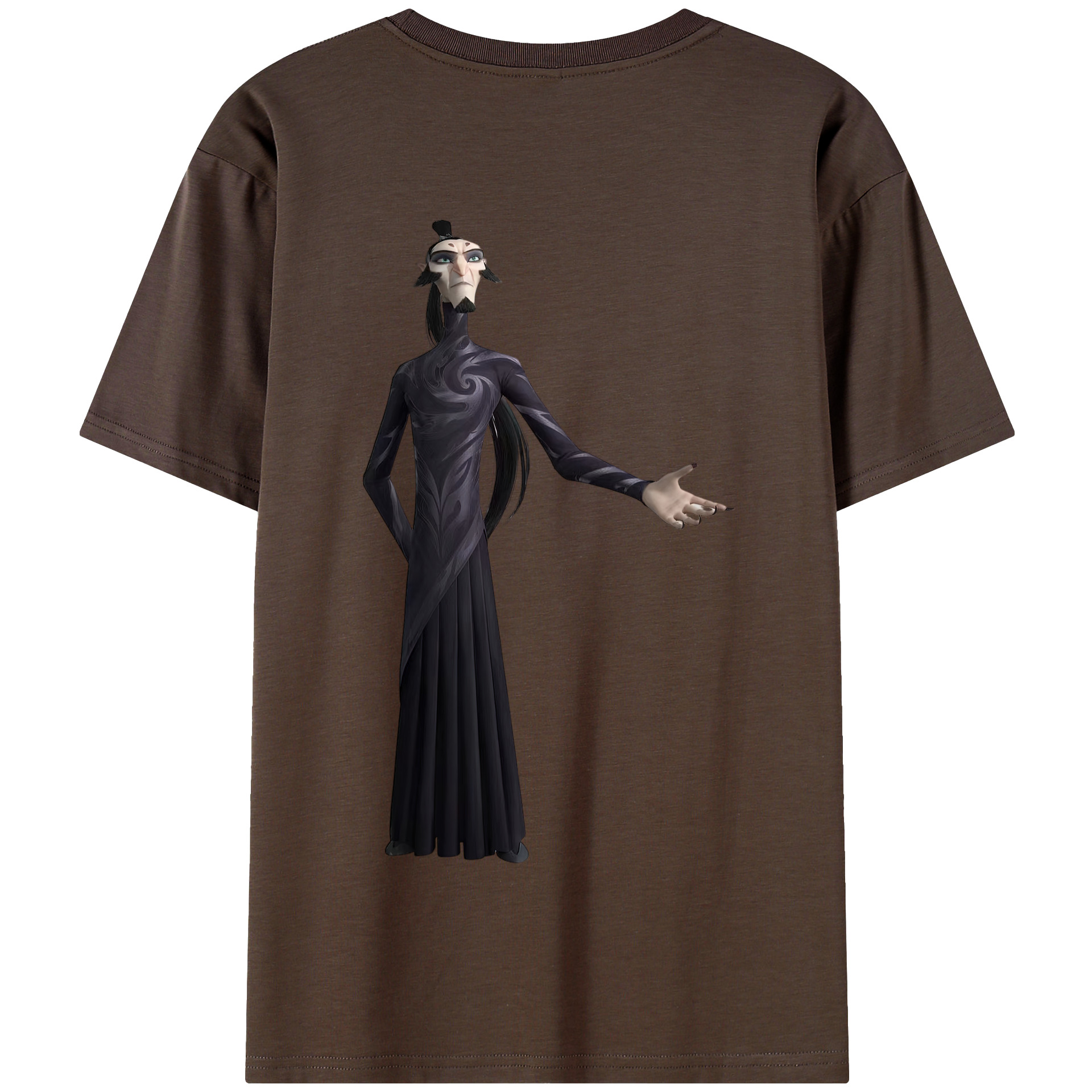 （画像用） Ne Zha 2 ナタ 魔童の大暴れ 綿100％半袖Tシャツ（背面プリント）