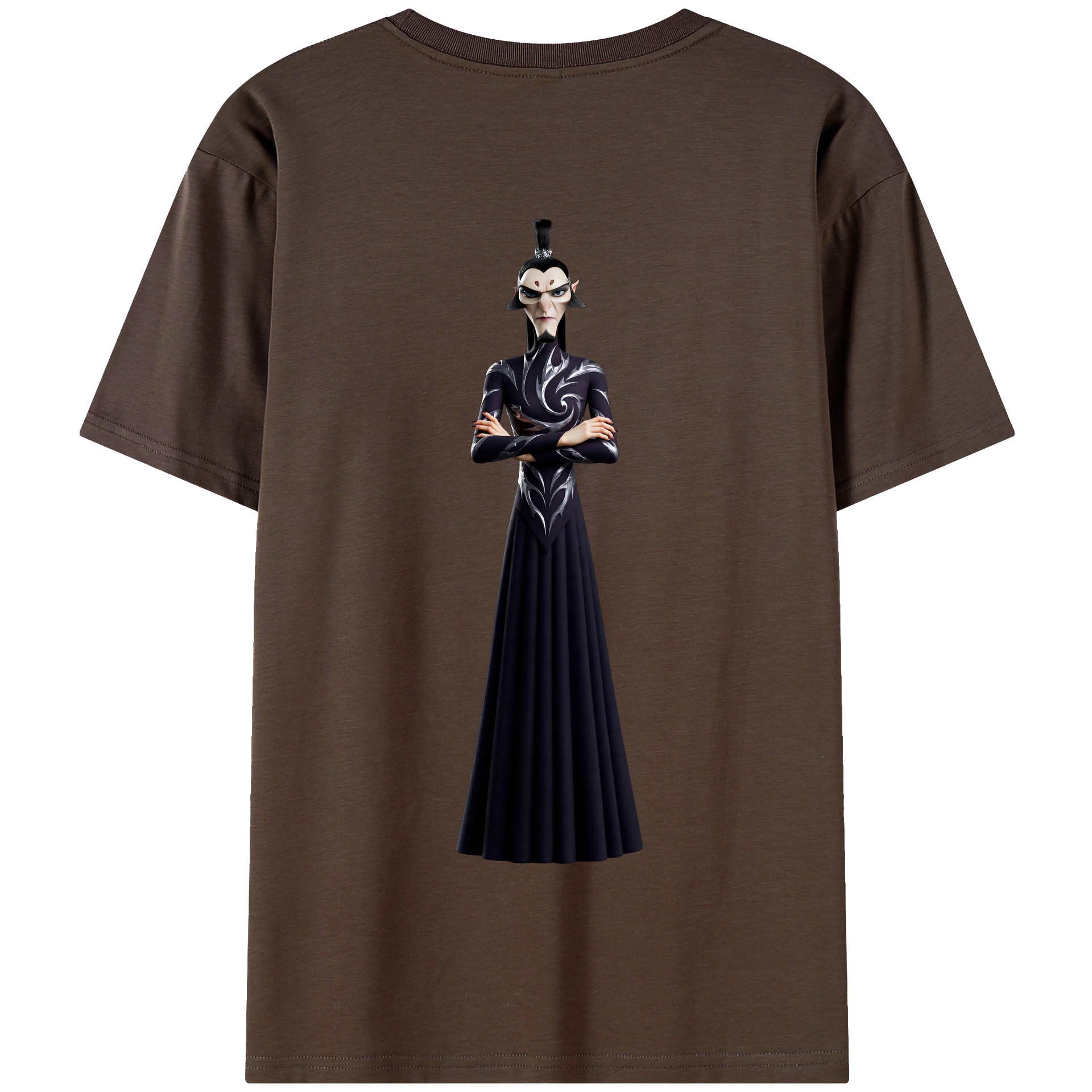 （画像用） Ne Zha 2 ナタ 魔童の大暴れ 綿100％半袖Tシャツ（背面プリント）