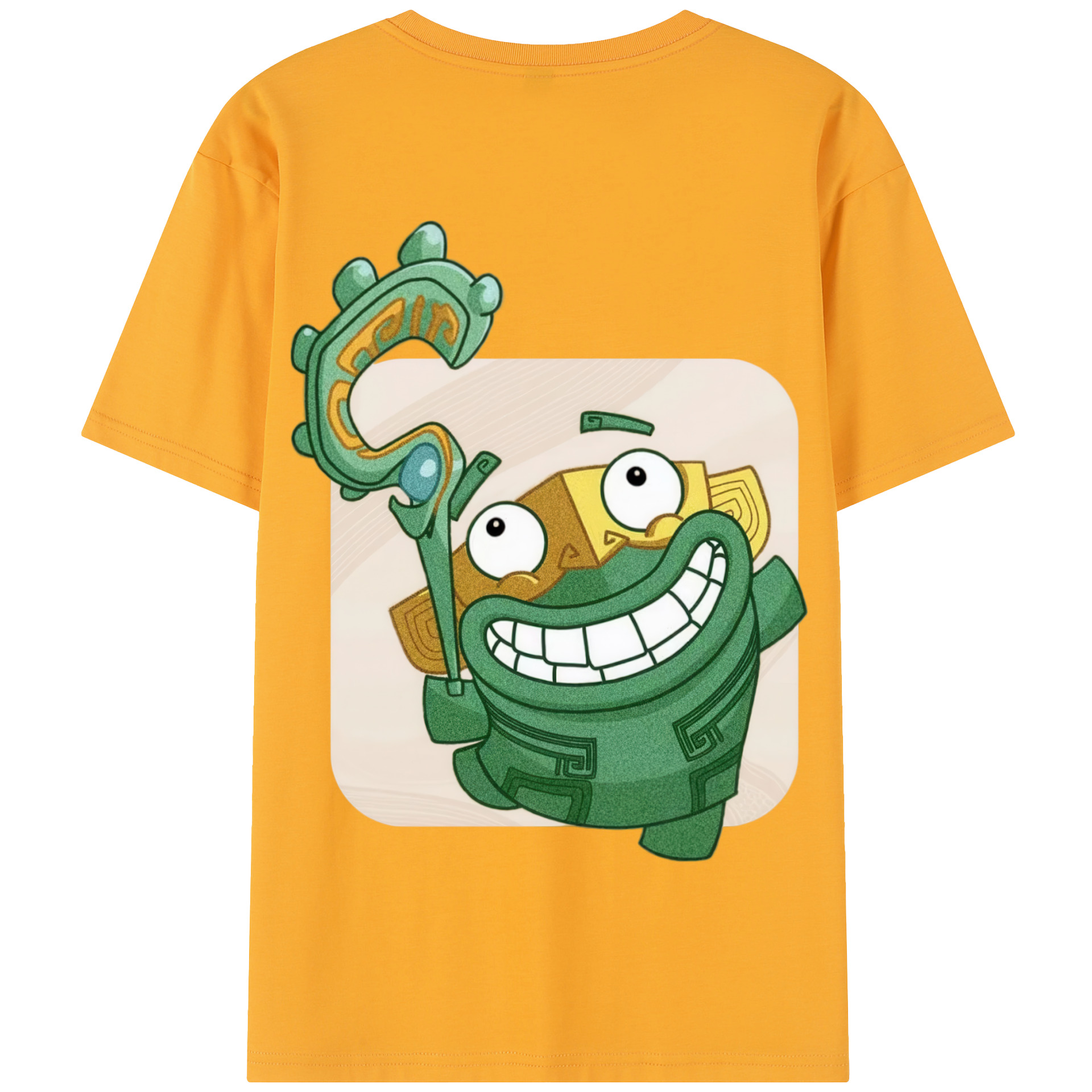 （画像用） Ne Zha 2 ナタ 魔童の大暴れ 綿100％半袖Tシャツ（背面プリント）
