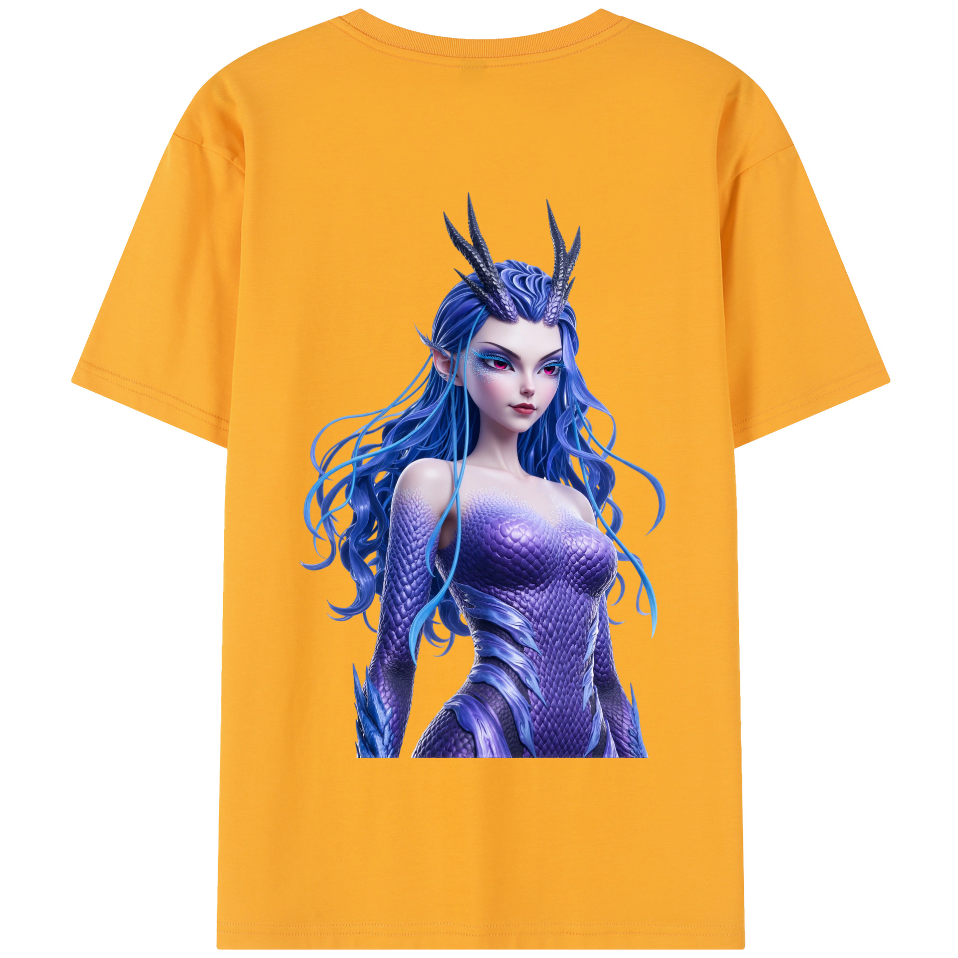 （画像用） Ne Zha 2 ナタ 魔童の大暴れ 綿100％半袖Tシャツ（背面プリント）
