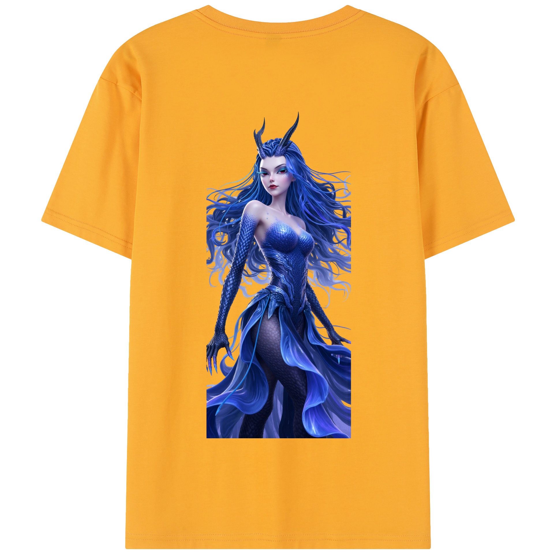 （画像用） Ne Zha 2 ナタ 魔童の大暴れ 綿100％半袖Tシャツ（背面プリント）
