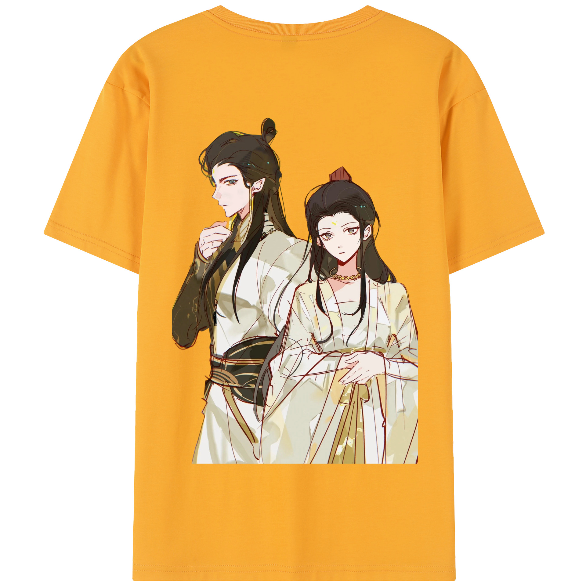 （画像用） Ne Zha 2 ナタ 魔童の大暴れ 綿100％半袖Tシャツ（背面プリント）