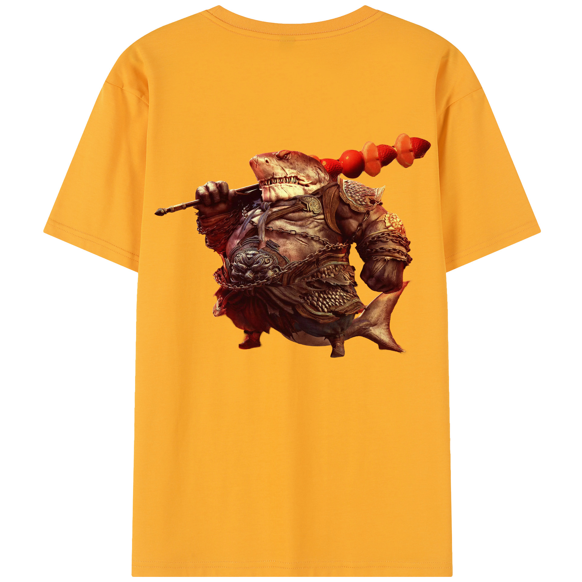 （画像用） Ne Zha 2 ナタ 魔童の大暴れ 綿100％半袖Tシャツ（背面プリント）
