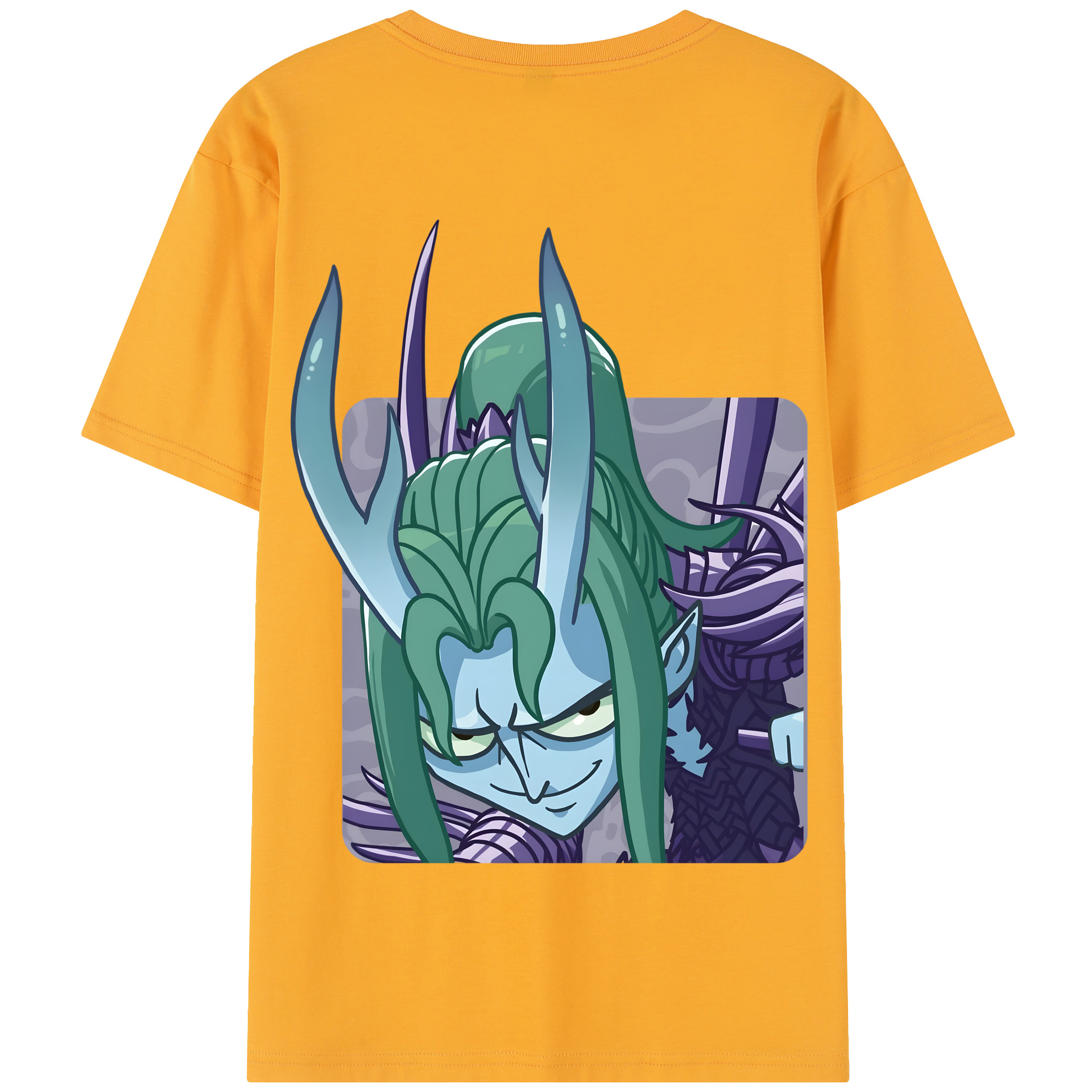 （画像用） Ne Zha 2 ナタ 魔童の大暴れ 綿100％半袖Tシャツ（背面プリント）