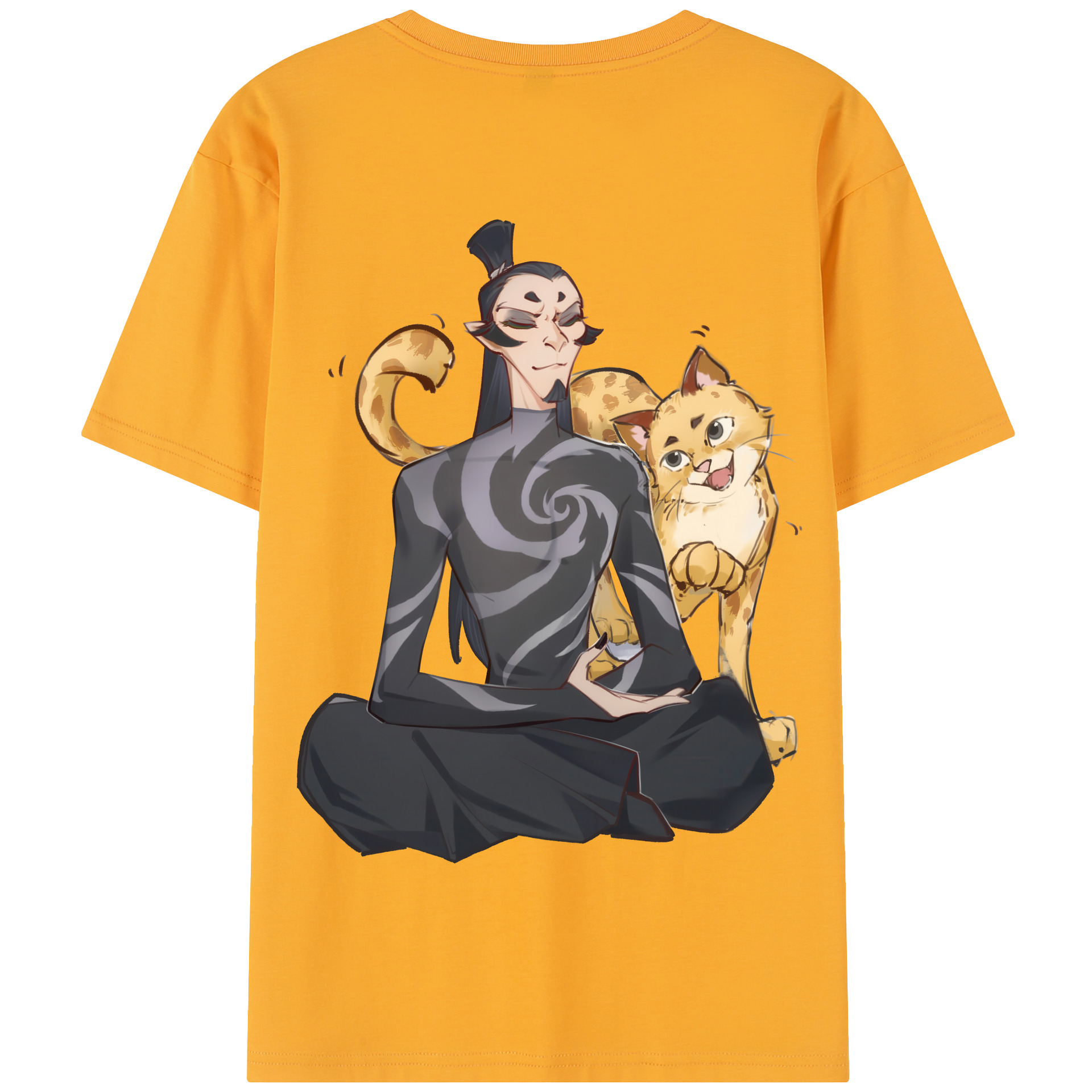 Ne Zha 2 ナタ 魔童の大暴れ 綿100％半袖Tシャツ（背面プリント）