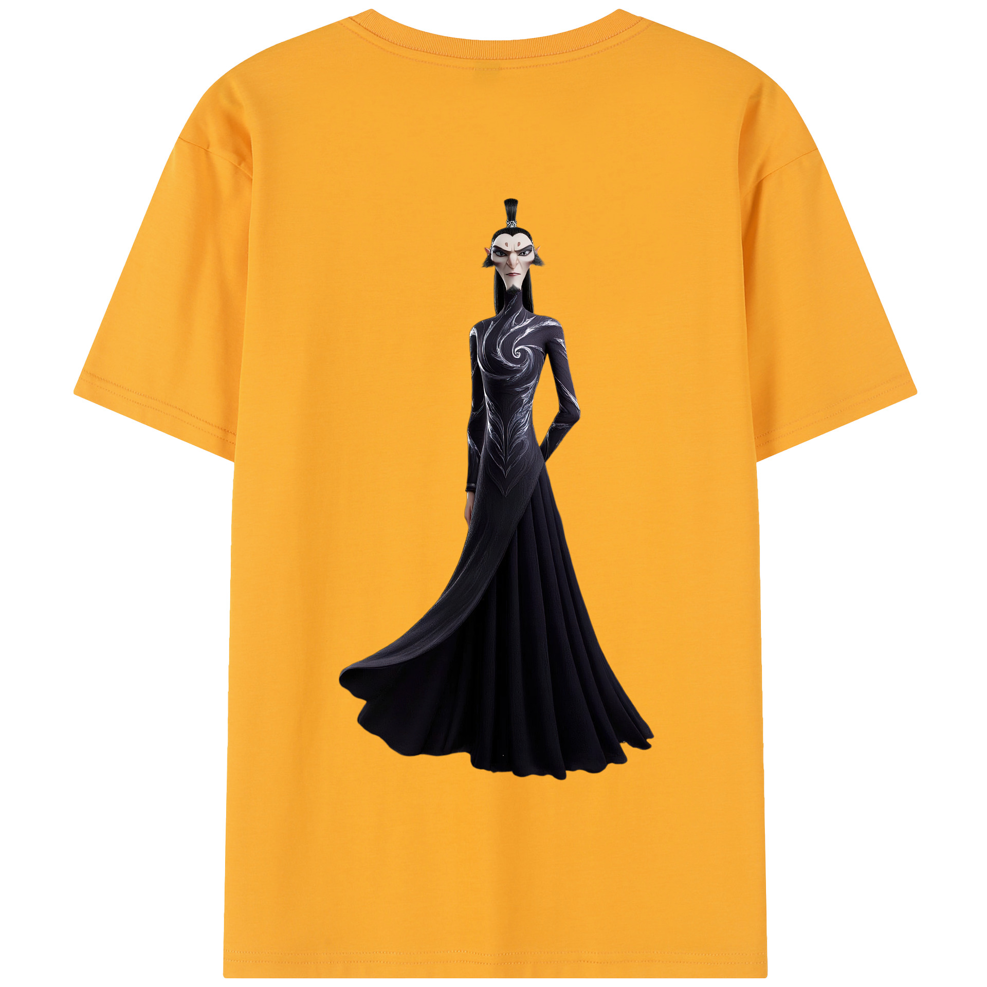 （画像用） Ne Zha 2 ナタ 魔童の大暴れ 綿100％半袖Tシャツ（背面プリント）