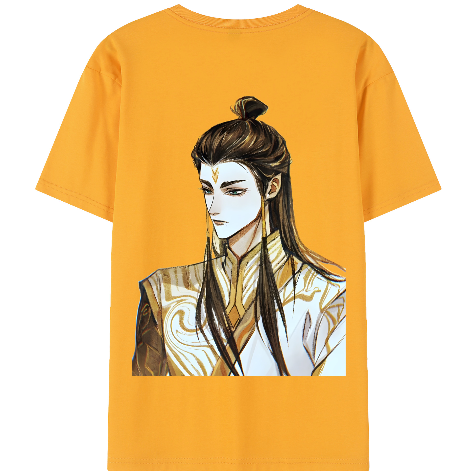 （画像用） Ne Zha 2 ナタ 魔童の大暴れ 綿100％半袖Tシャツ（背面プリント）