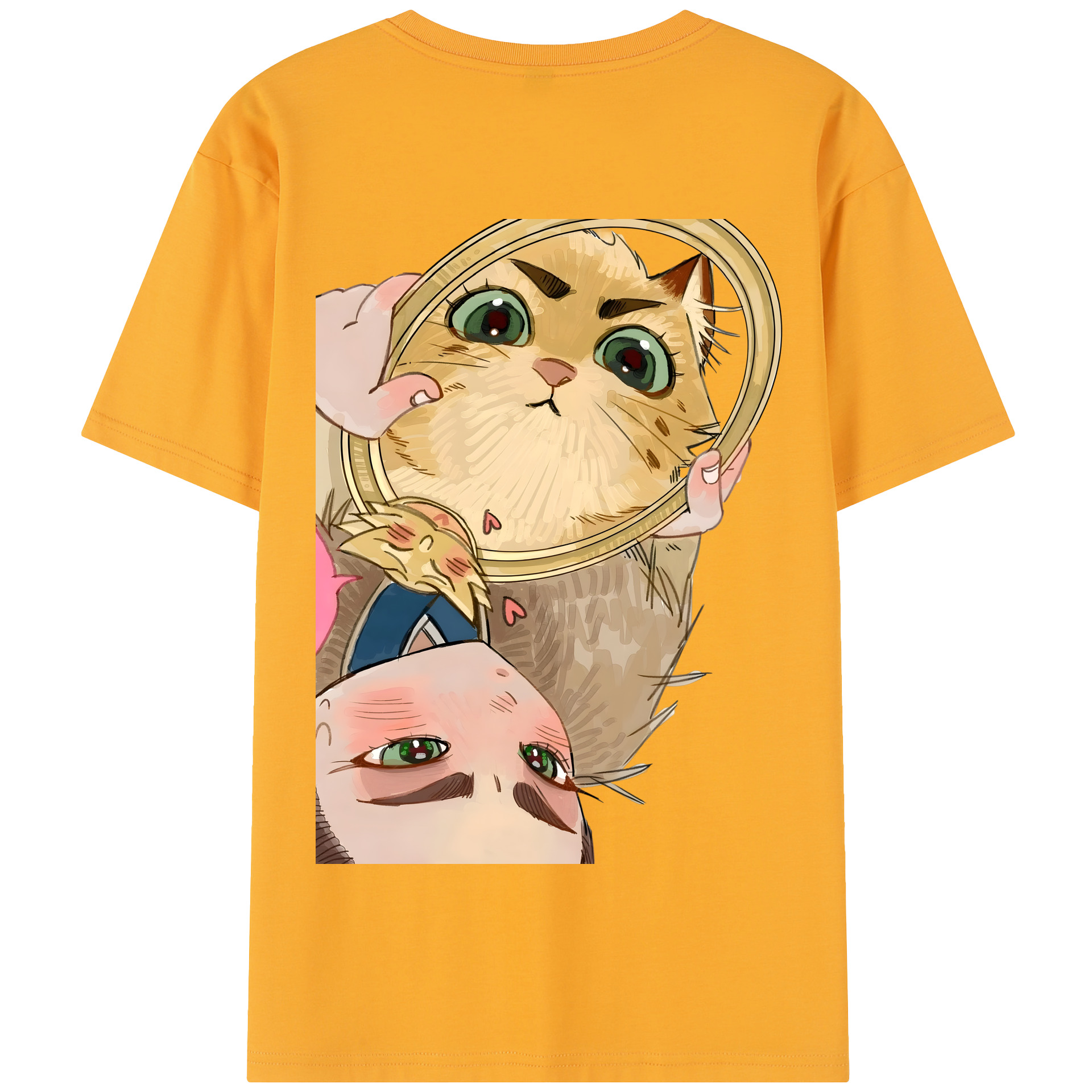 （画像用） Ne Zha 2 ナタ 魔童の大暴れ 綿100％半袖Tシャツ（背面プリント）