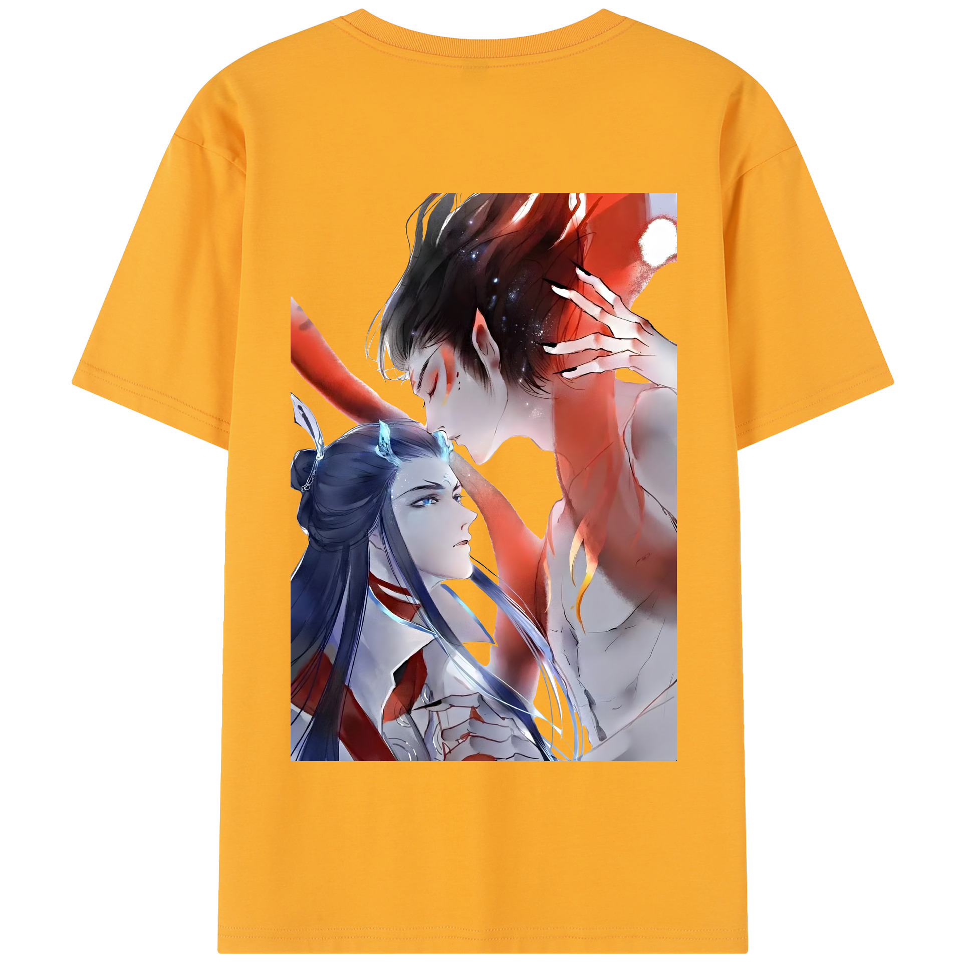 （画像用） Ne Zha 2 ナタ 魔童の大暴れ 綿100％半袖Tシャツ（背面プリント）