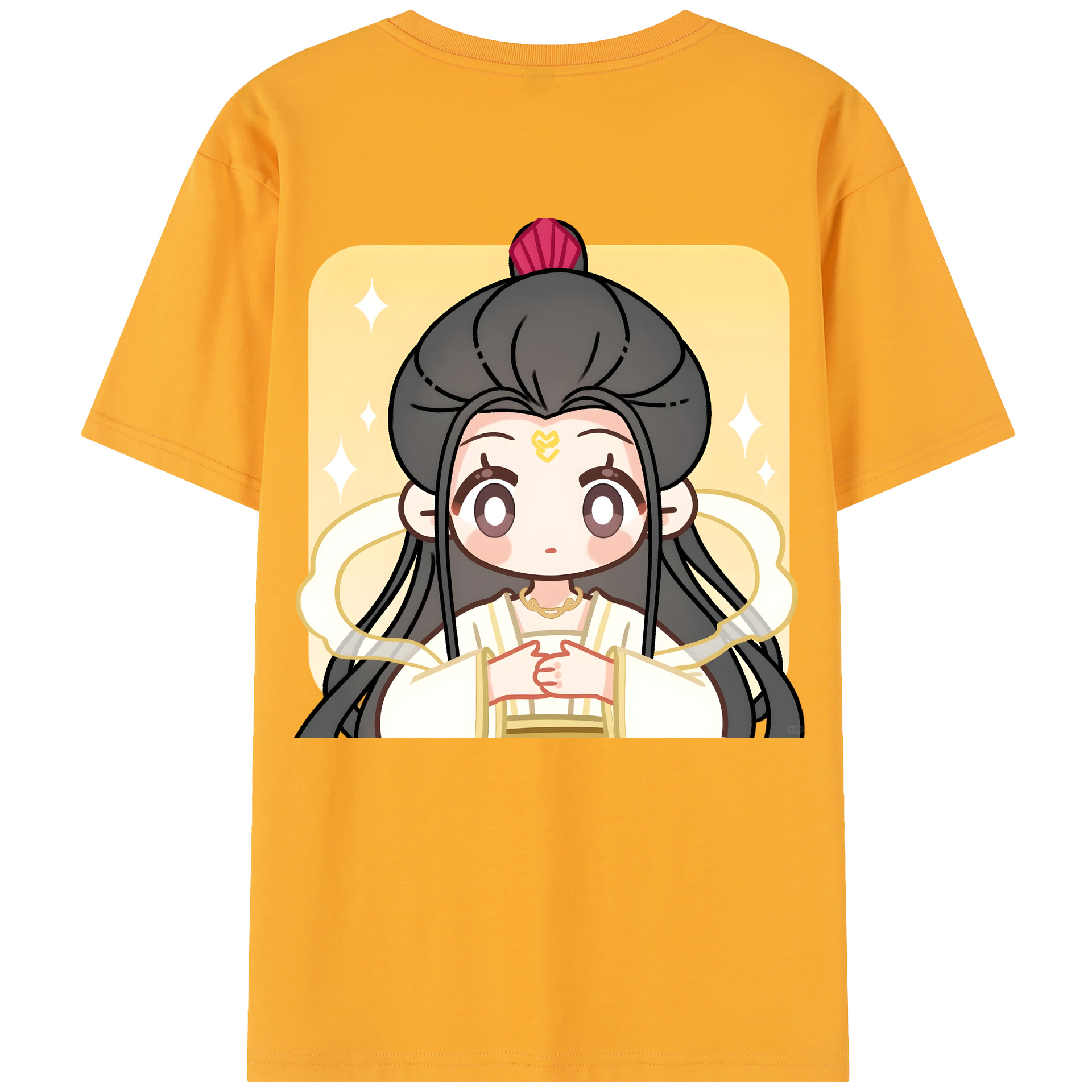 （画像用） Ne Zha 2 ナタ 魔童の大暴れ 綿100％半袖Tシャツ（背面プリント）
