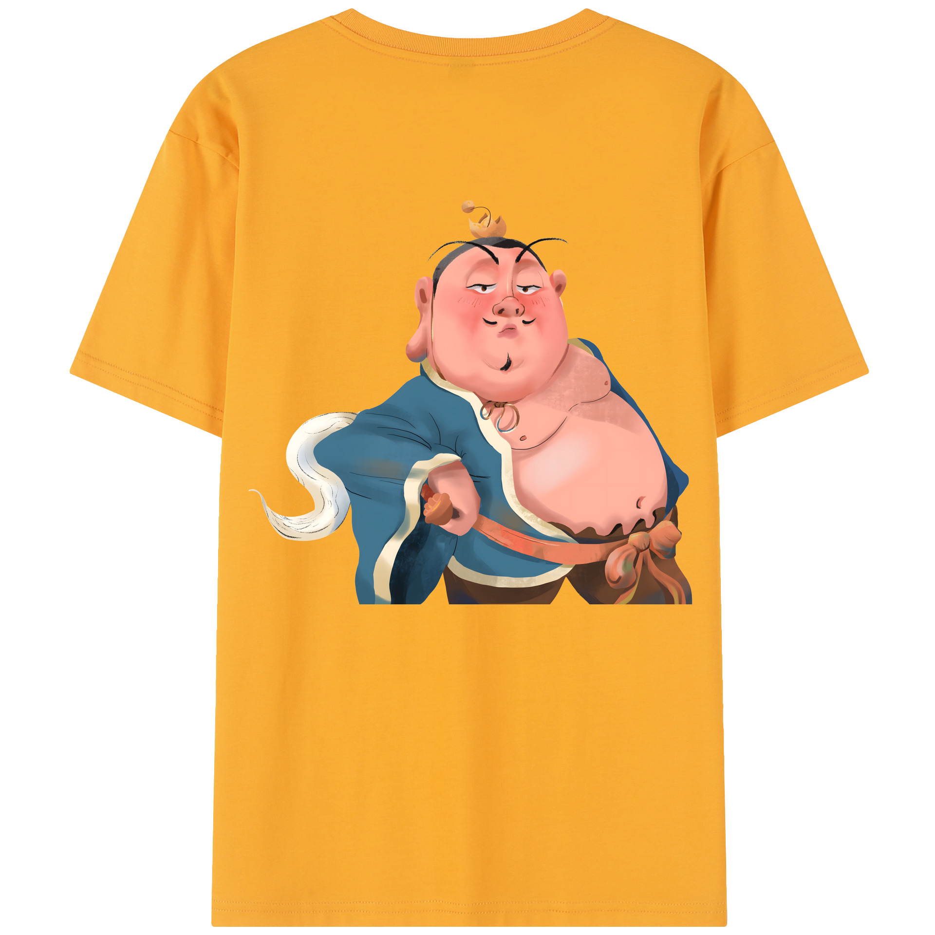 （画像用） Ne Zha 2 ナタ 魔童の大暴れ 綿100％半袖Tシャツ（背面プリント）