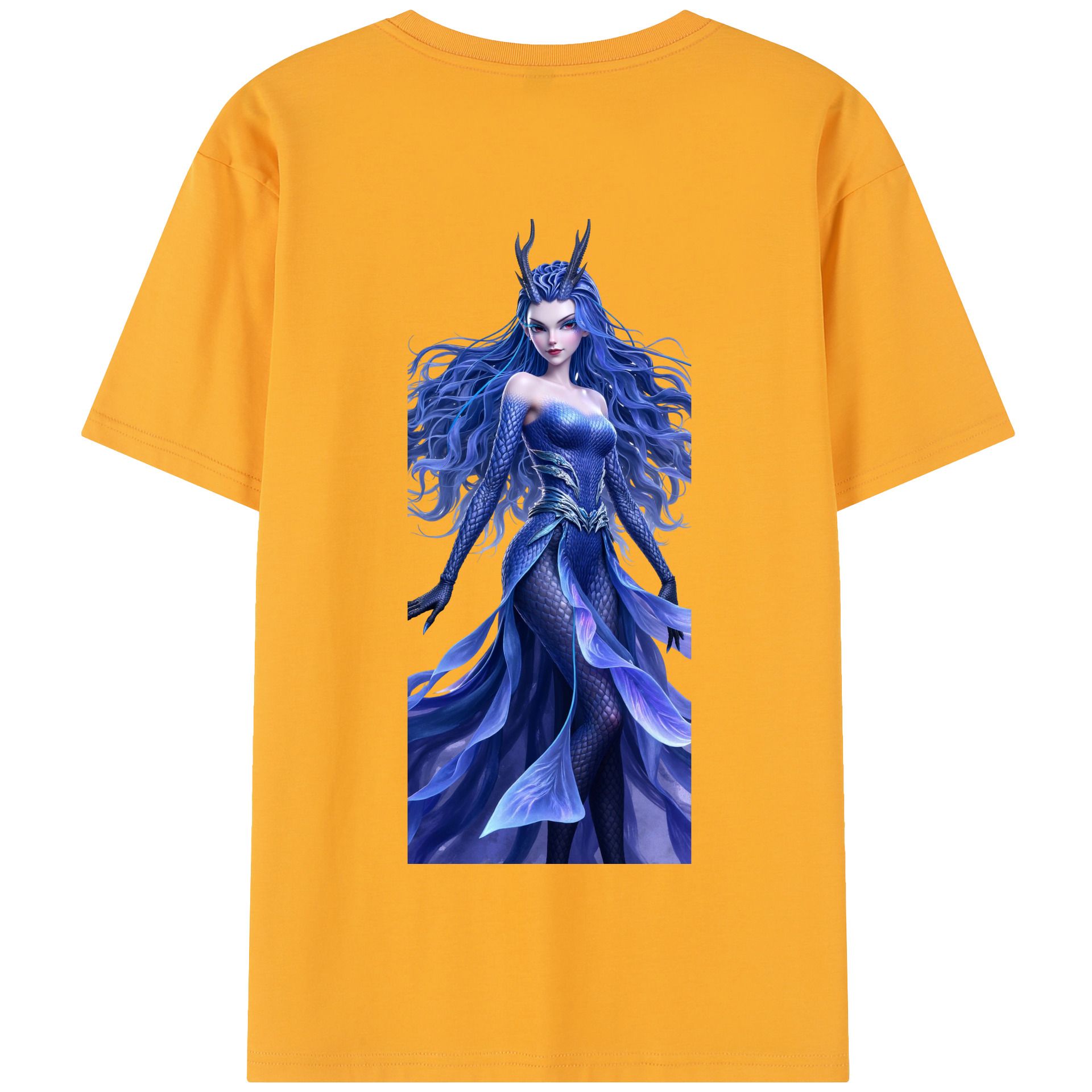 （画像用） Ne Zha 2 ナタ 魔童の大暴れ 綿100％半袖Tシャツ（背面プリント）