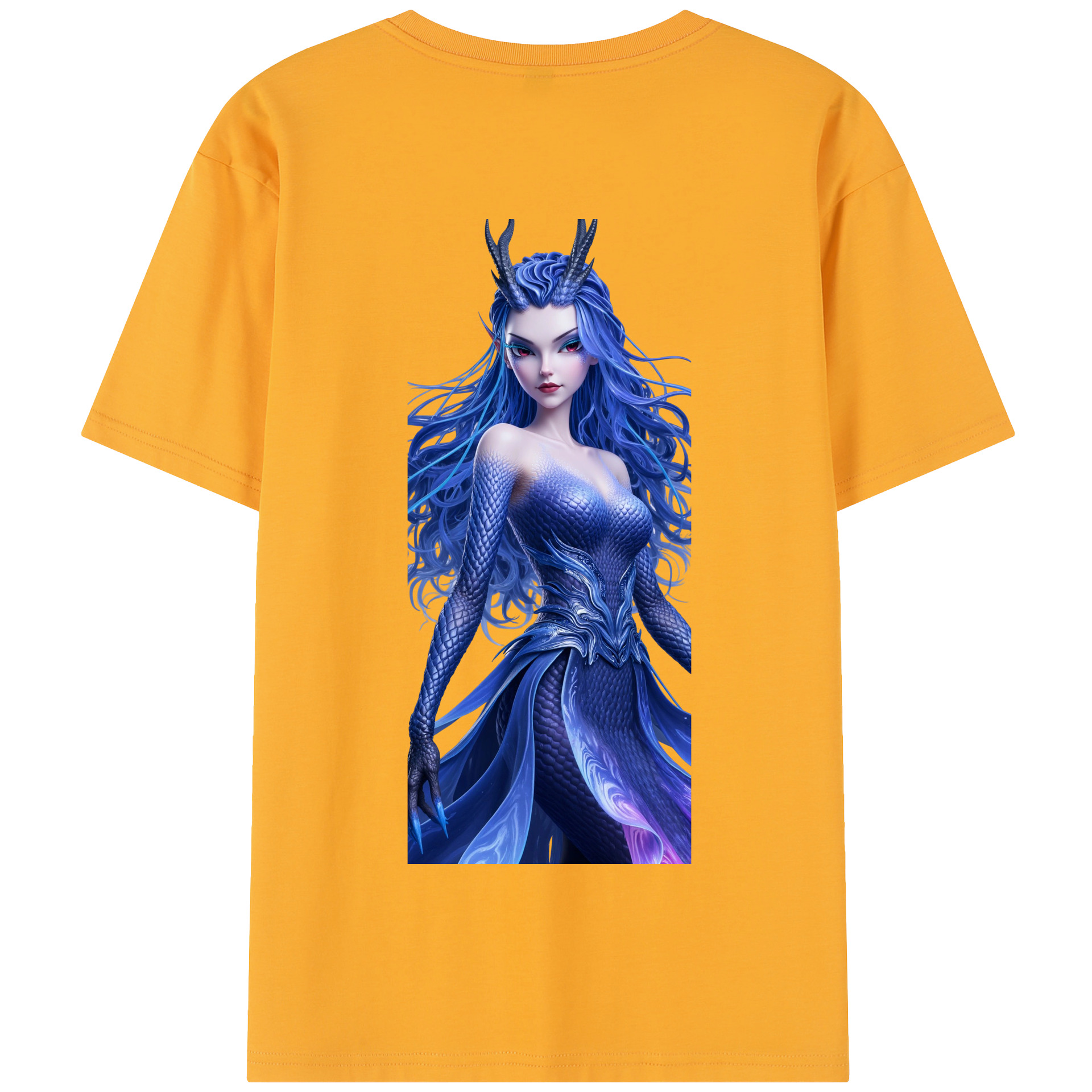 （画像用） Ne Zha 2 ナタ 魔童の大暴れ 綿100％半袖Tシャツ（背面プリント）