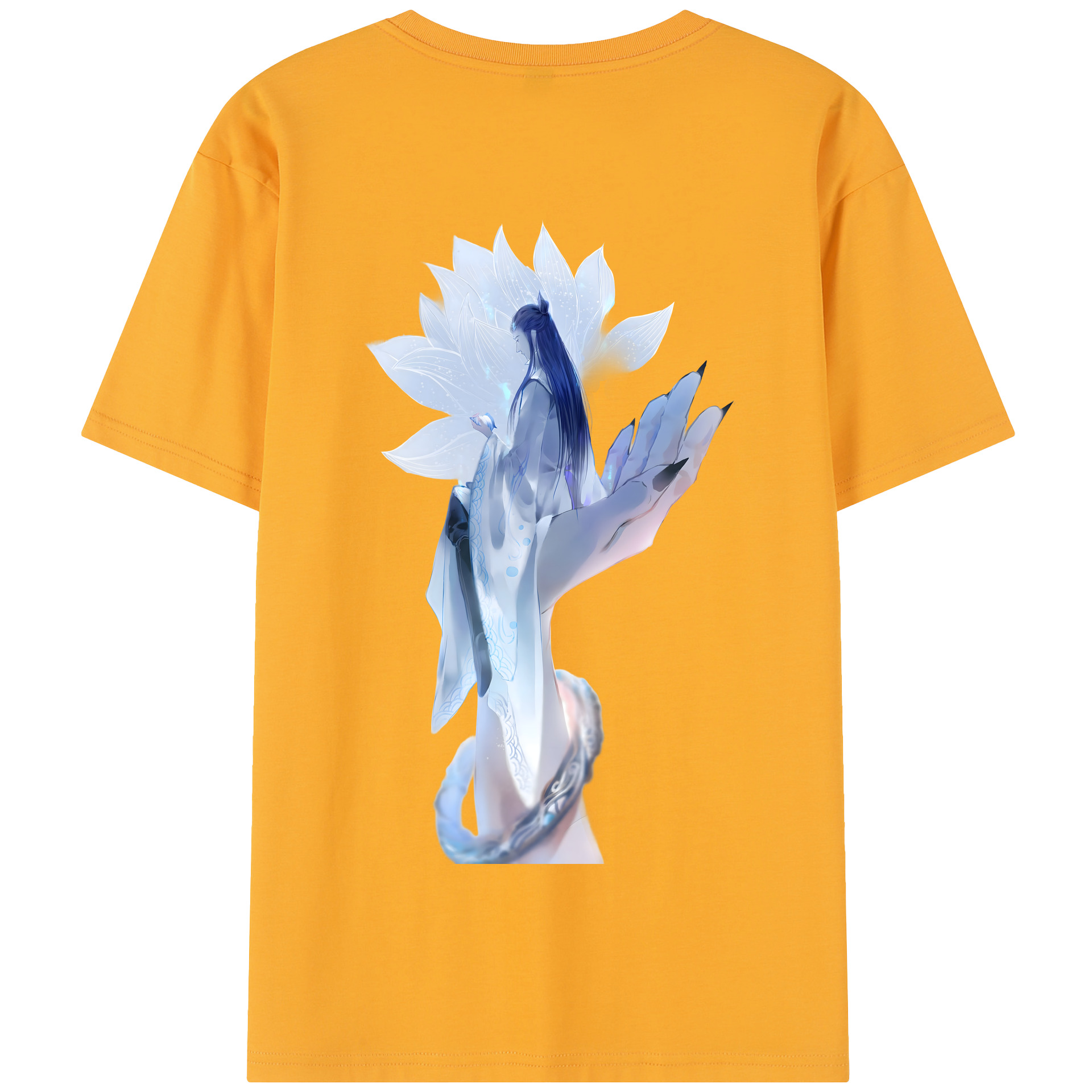 （画像用） Ne Zha 2 ナタ 魔童の大暴れ 綿100％半袖Tシャツ（背面プリント）