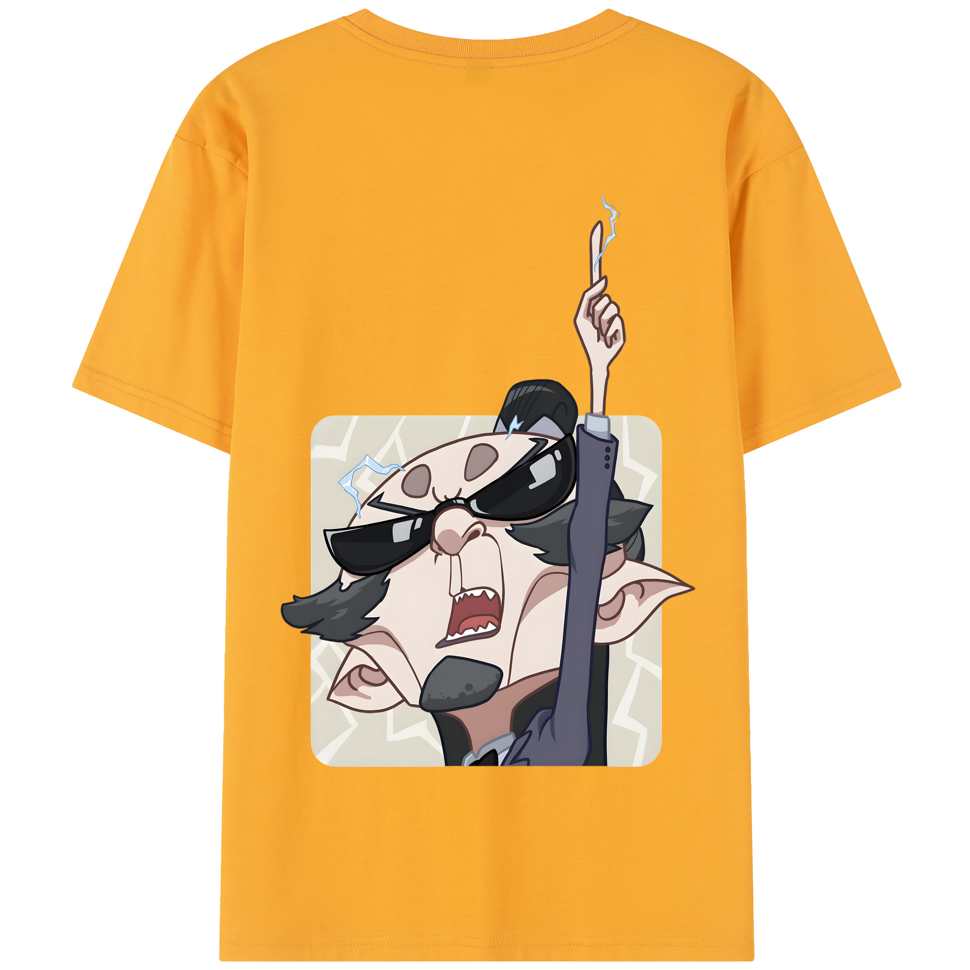 （画像用） Ne Zha 2 ナタ 魔童の大暴れ 綿100％半袖Tシャツ（背面プリント）