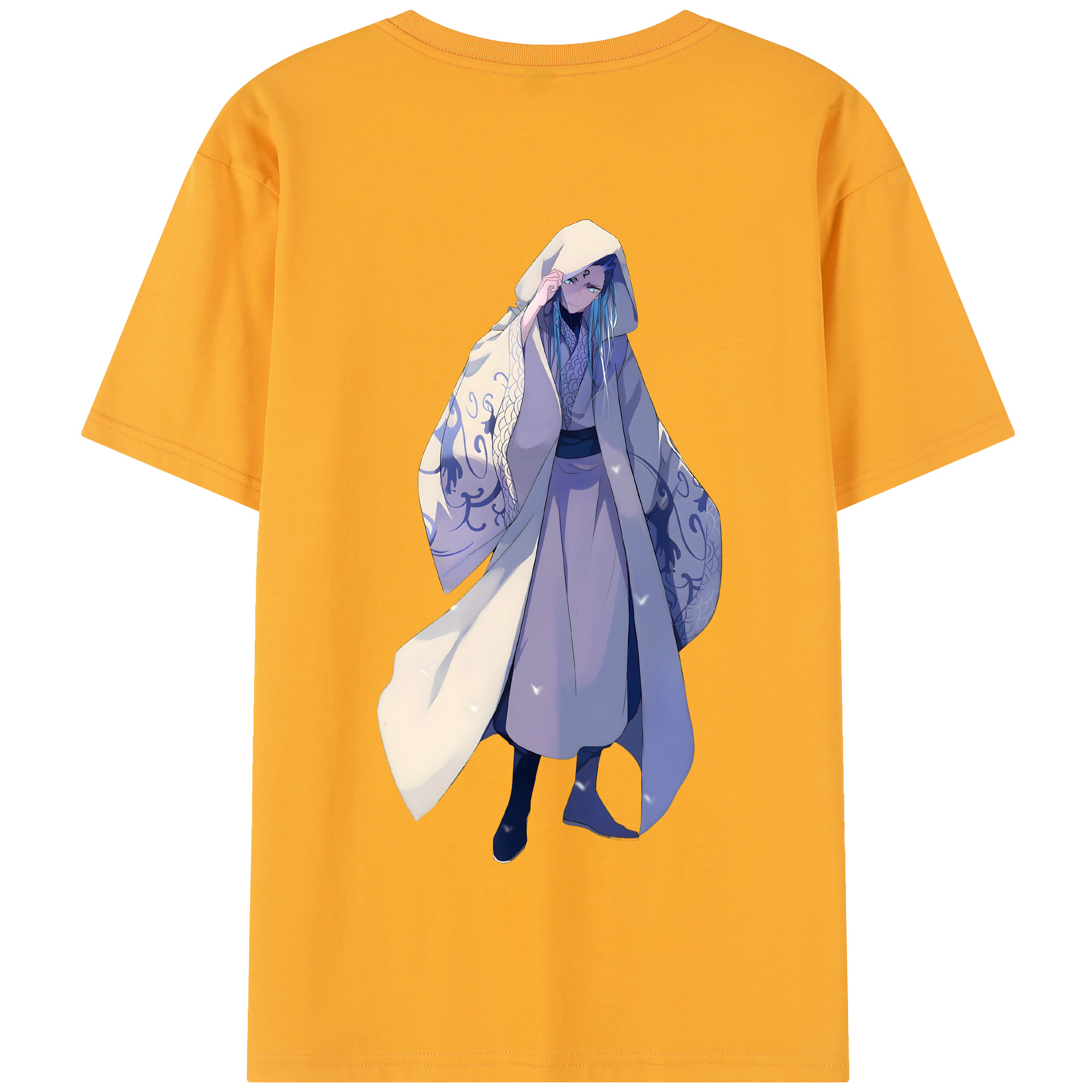 （画像用） Ne Zha 2 ナタ 魔童の大暴れ 綿100％半袖Tシャツ（背面プリント）