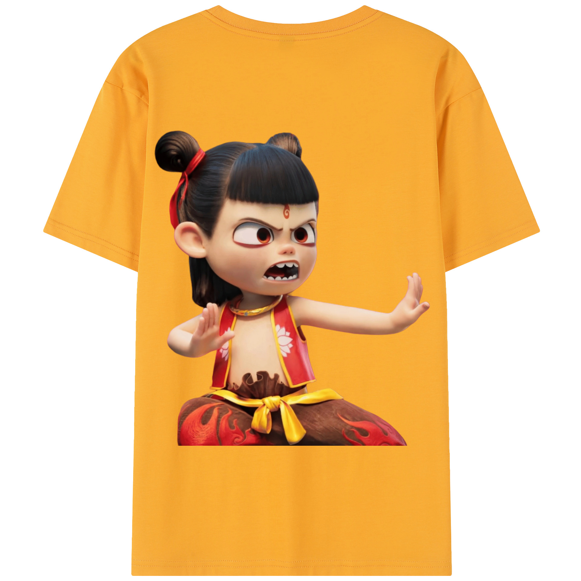 Ne Zha 2 ナタ 魔童の大暴れ 綿100％半袖Tシャツ（背面プリント）