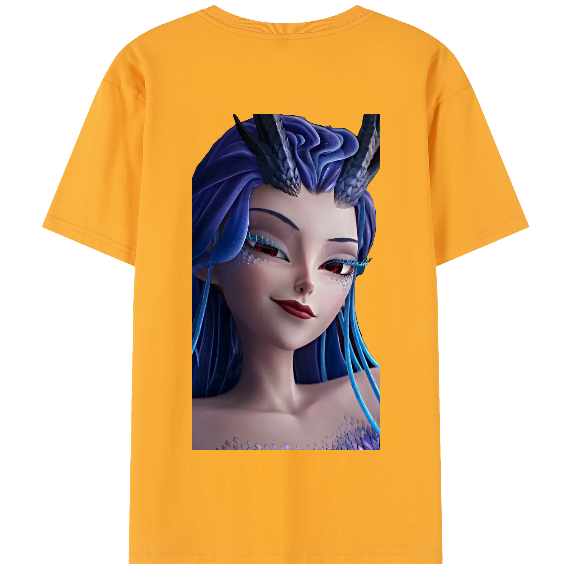 （画像用） Ne Zha 2 ナタ 魔童の大暴れ 綿100％半袖Tシャツ（背面プリント）