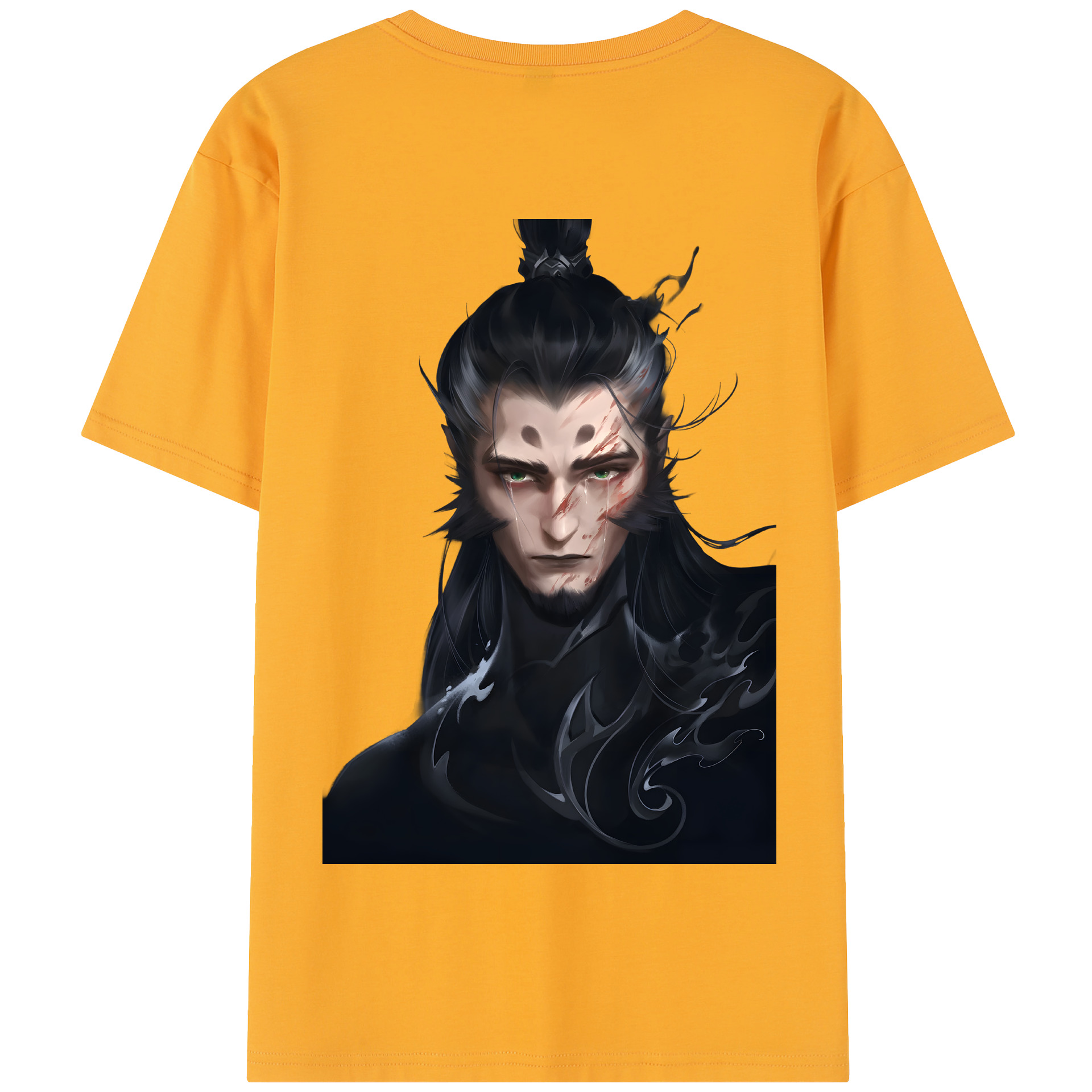 （画像用） Ne Zha 2 ナタ 魔童の大暴れ 綿100％半袖Tシャツ（背面プリント）