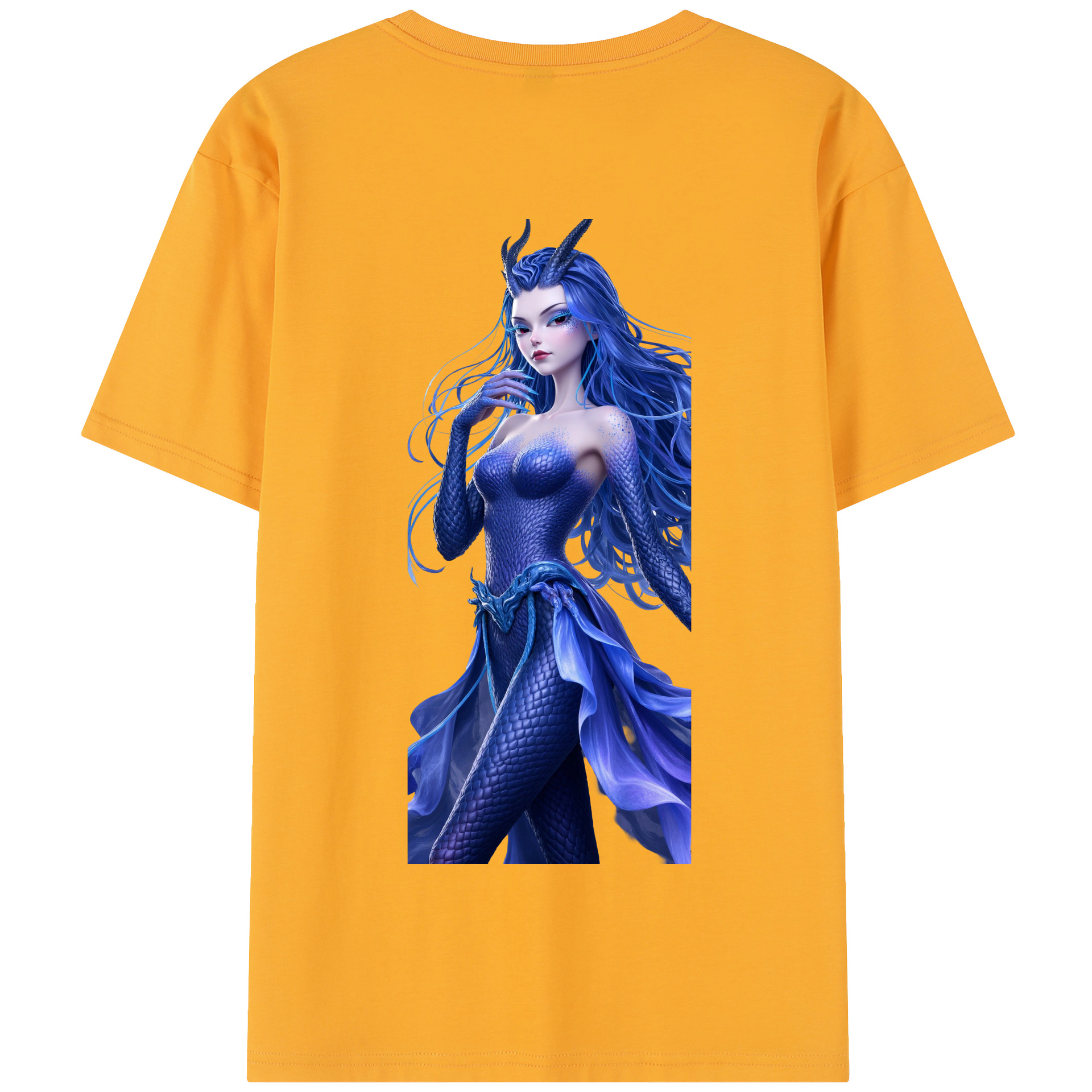（画像用） Ne Zha 2 ナタ 魔童の大暴れ 綿100％半袖Tシャツ（背面プリント）