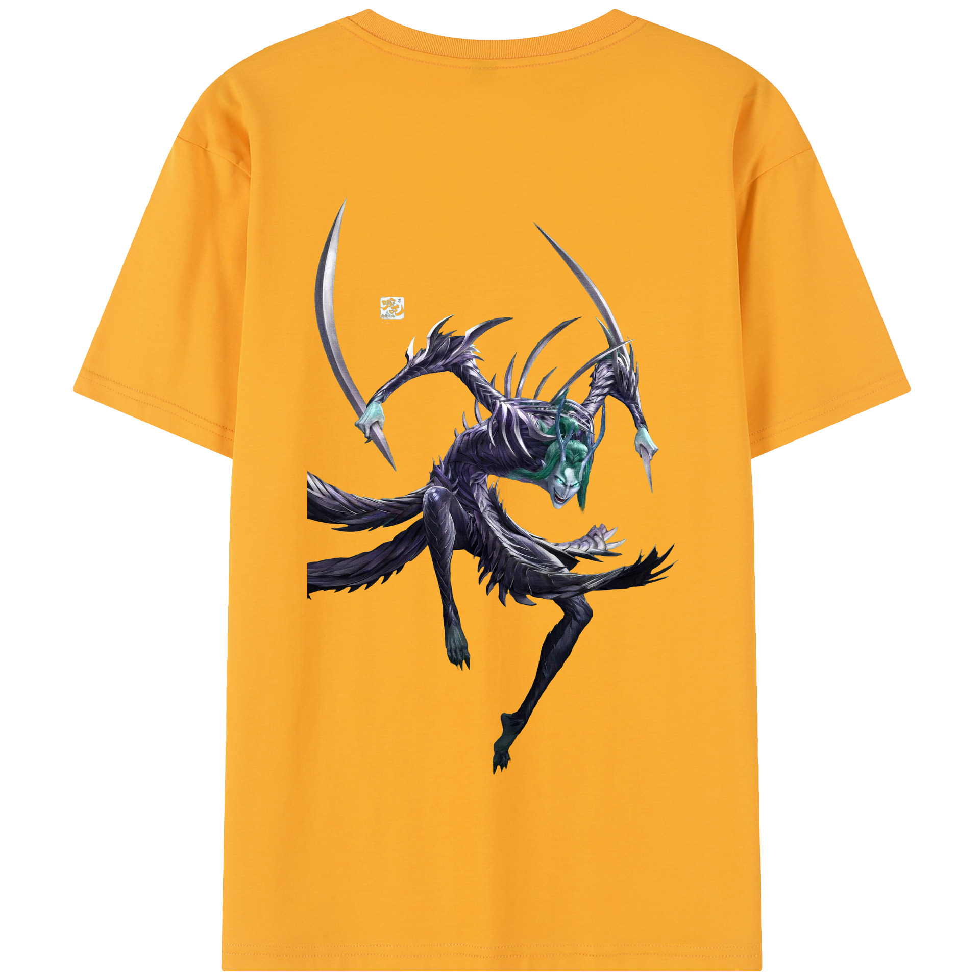 （画像用） Ne Zha 2 ナタ 魔童の大暴れ 綿100％半袖Tシャツ（背面プリント）