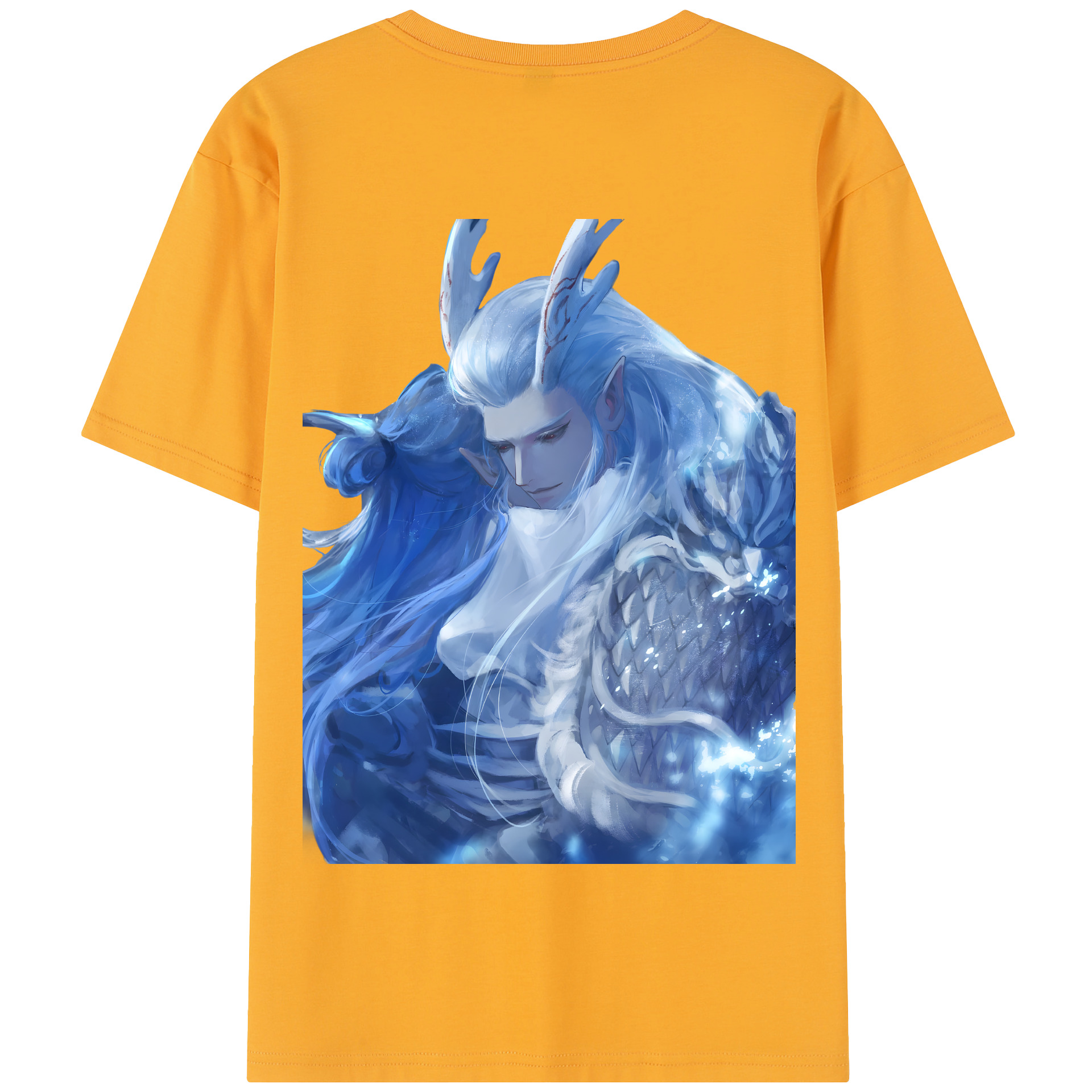 （画像用） Ne Zha 2 ナタ 魔童の大暴れ 綿100％半袖Tシャツ（背面プリント）