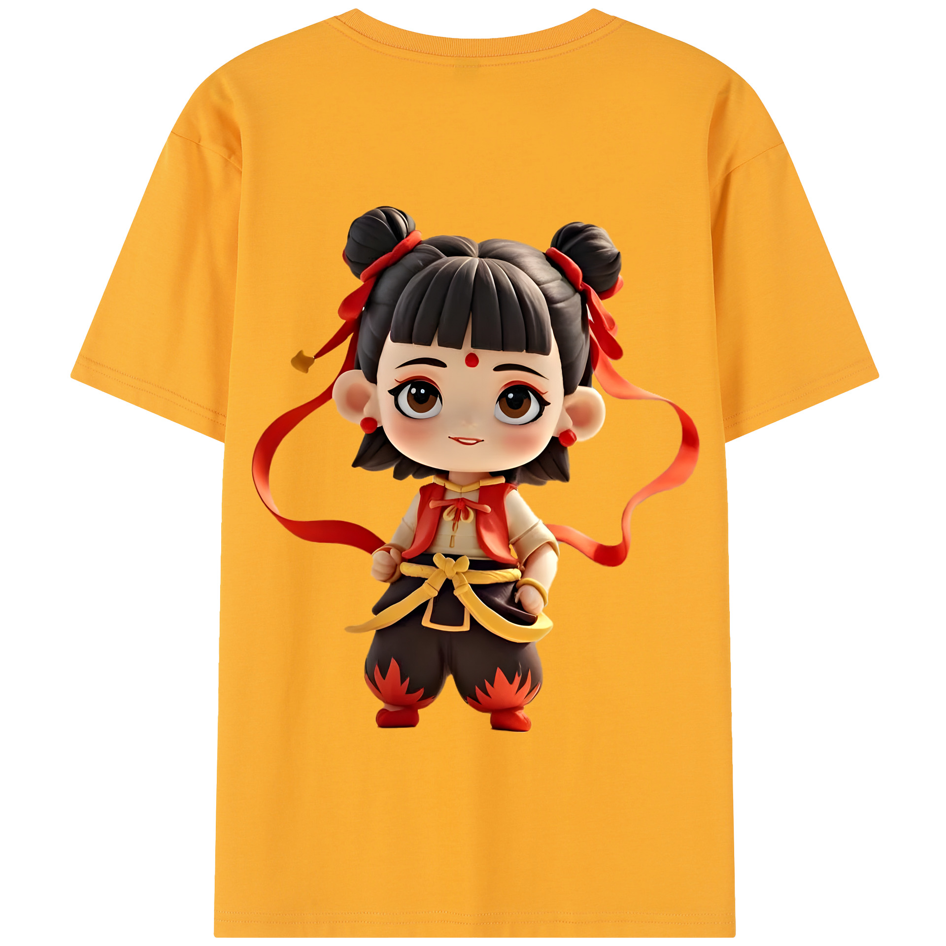 Ne Zha 2 ナタ 魔童の大暴れ 綿100％半袖Tシャツ（背面プリント）
